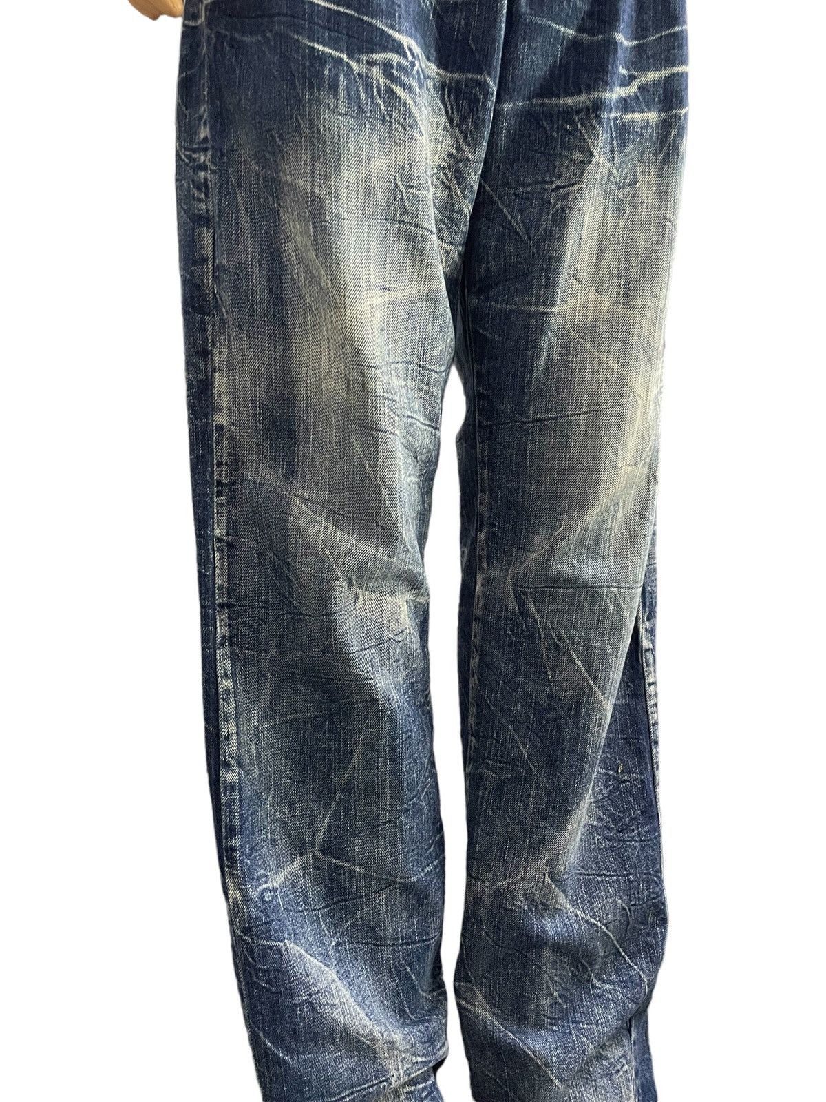 Hysteric Glamour × Japanese Brand 🪽 BackForth Japan Goth Wing Double Waist Loose Jeans Size US 32 / EU 48 - 9 Thumbnail