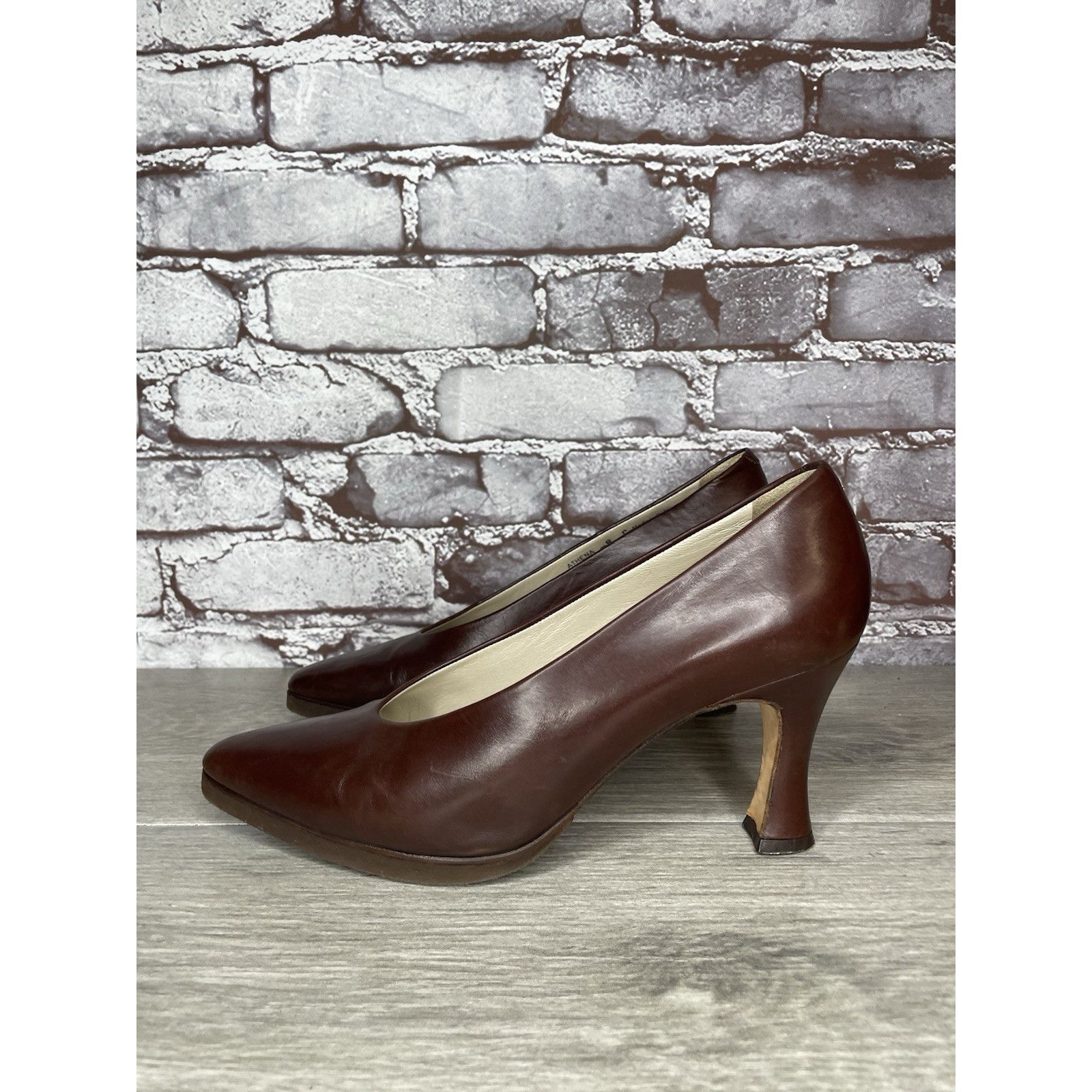 Bally Bally Athena Brown Leather Pointed Toe Pumps Dress Heels Wom Size US 8 / IT 38 - 1 Thumbnail