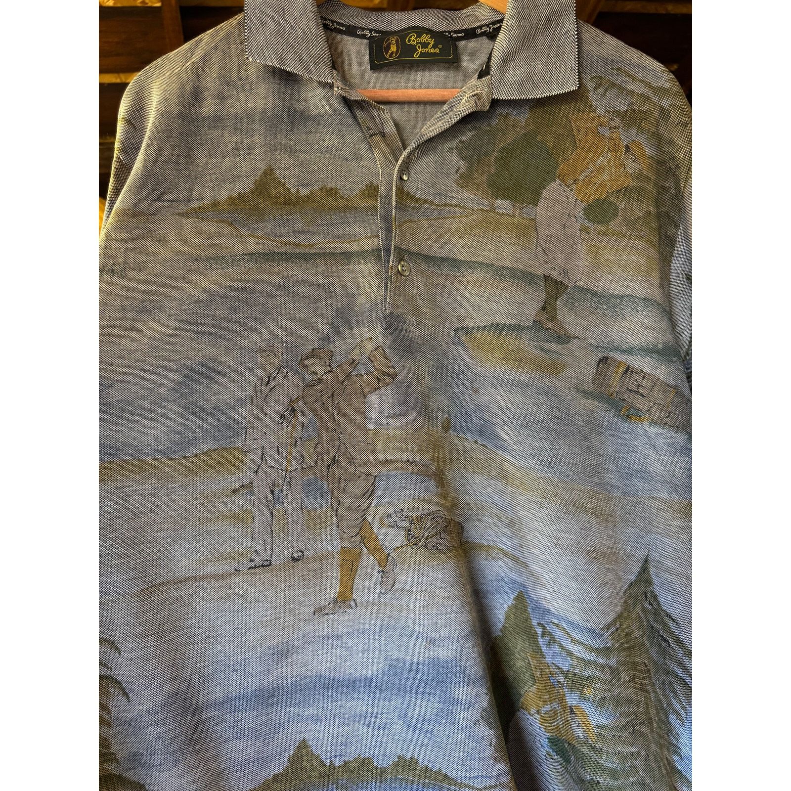 Bobby Jones Vintage Bobby Jones Polo Made in Italy Golf Print | L Size US L / EU 52-54 / 3 - 4 Thumbnail