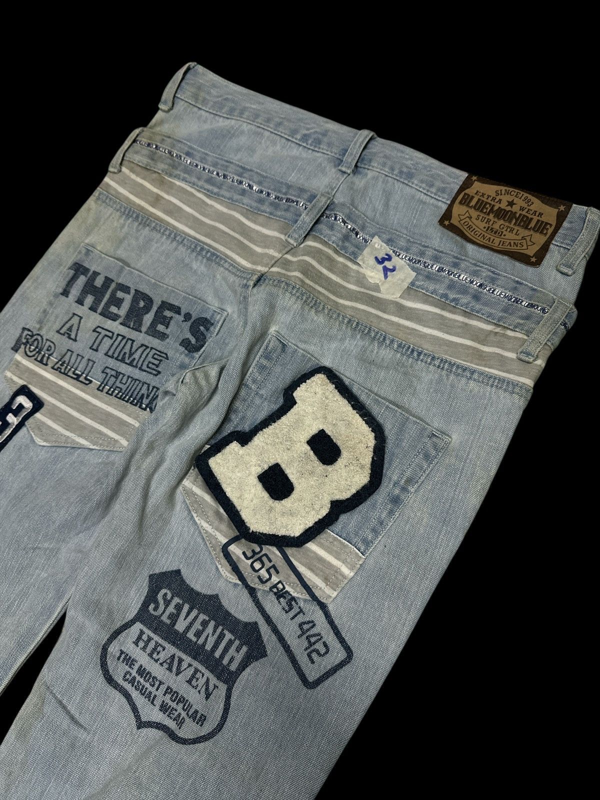 If Six Was Nine Double Waist 💥 Hickory Denim Blue Moon Blue💥 Size US 32 / EU 48 - 7 Thumbnail