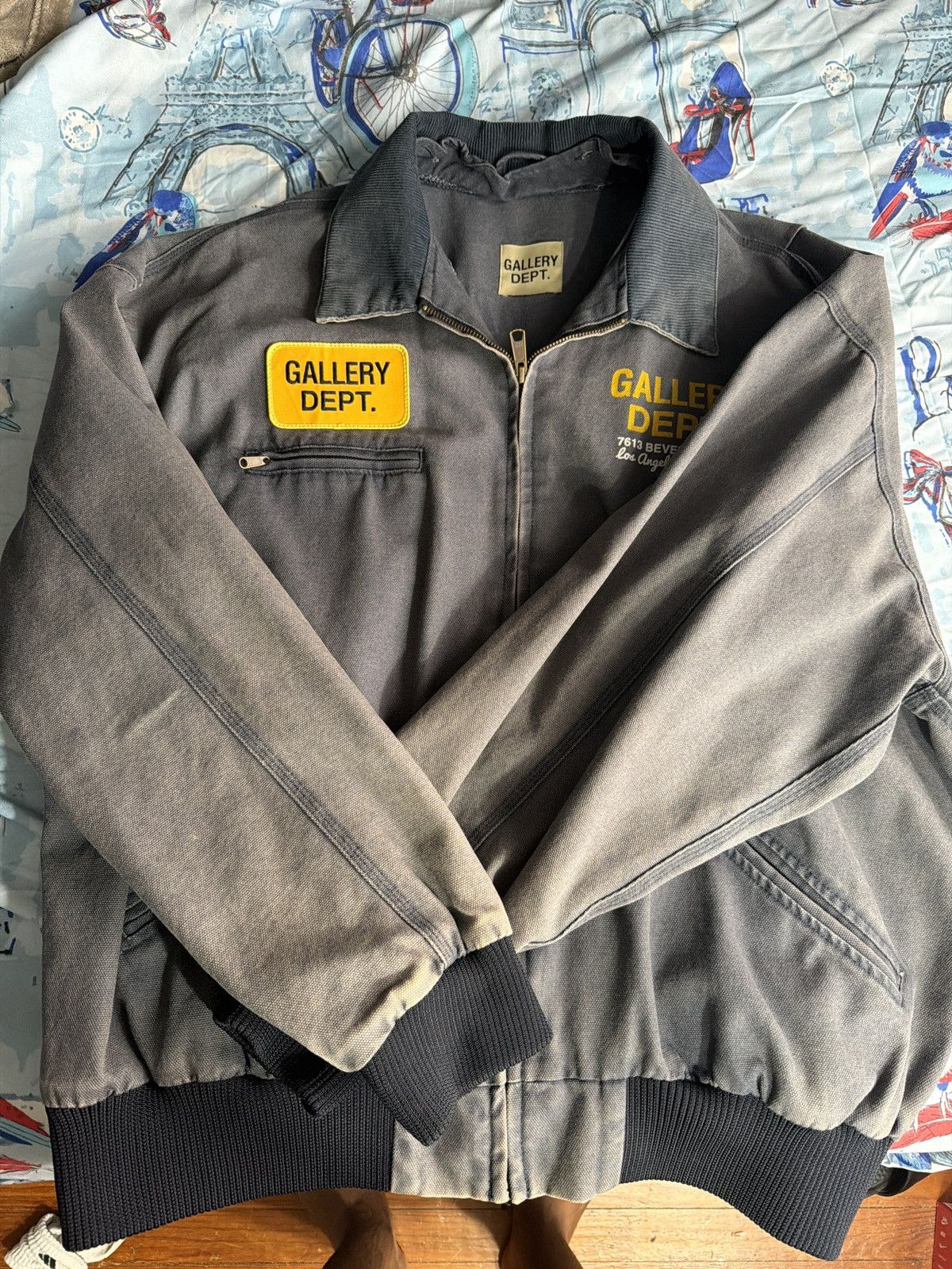 Gallery Dept. Gallery Dept Blue Bomber Jacket Size US XXL / EU 58 / 5 - 4 Thumbnail
