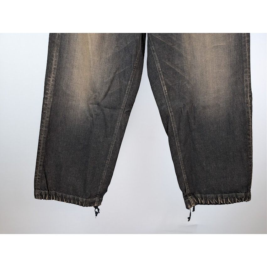 Maison MIHARA YASUHIRO o1rshd1 Amateur Sewn Wide Denim Jeans in Black Size US 32 / EU 48 - 4 Thumbnail