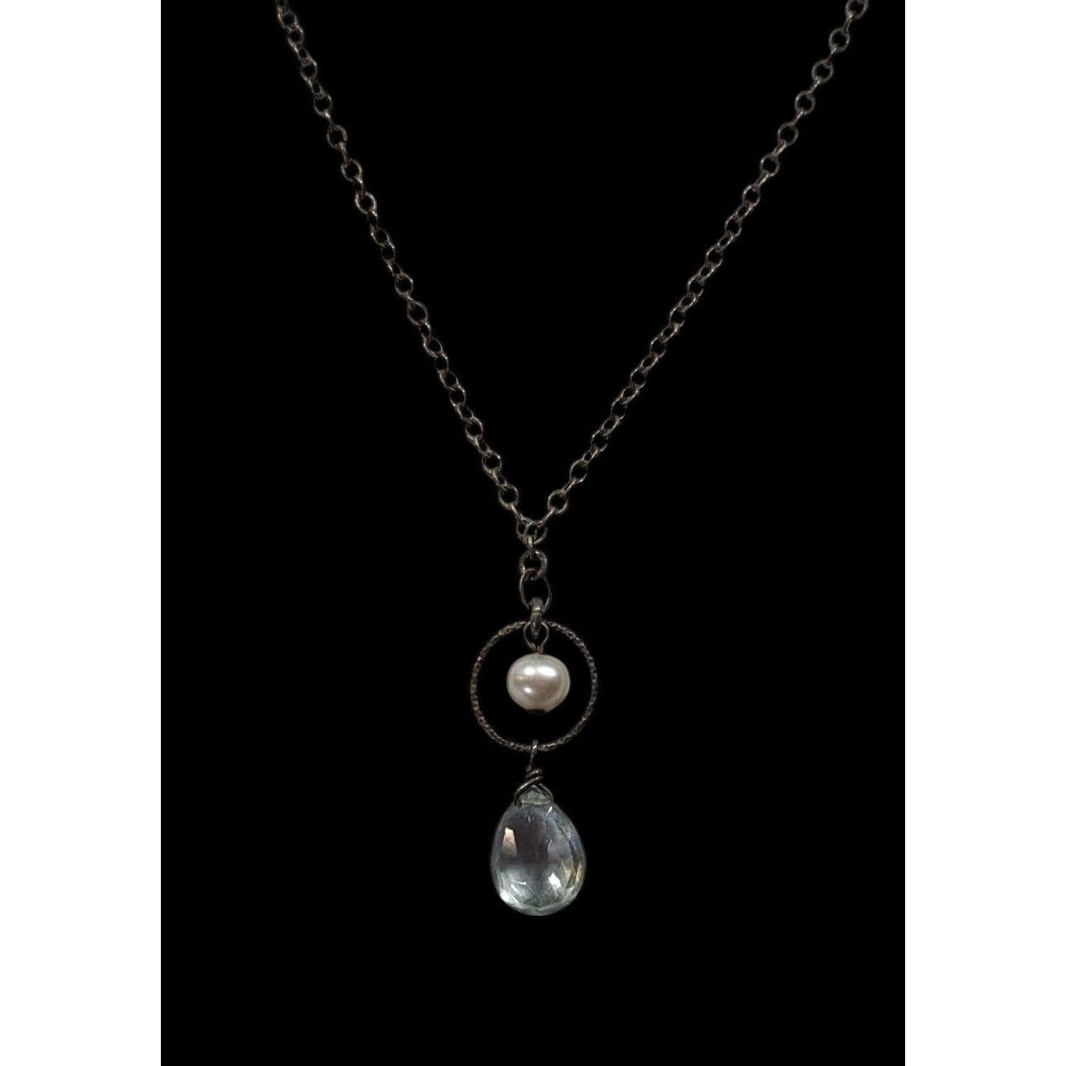 Other Minimalist Faux Pearl And Faceted Teardrop Crystal Glass Pen Size ONE SIZE - 4 Thumbnail