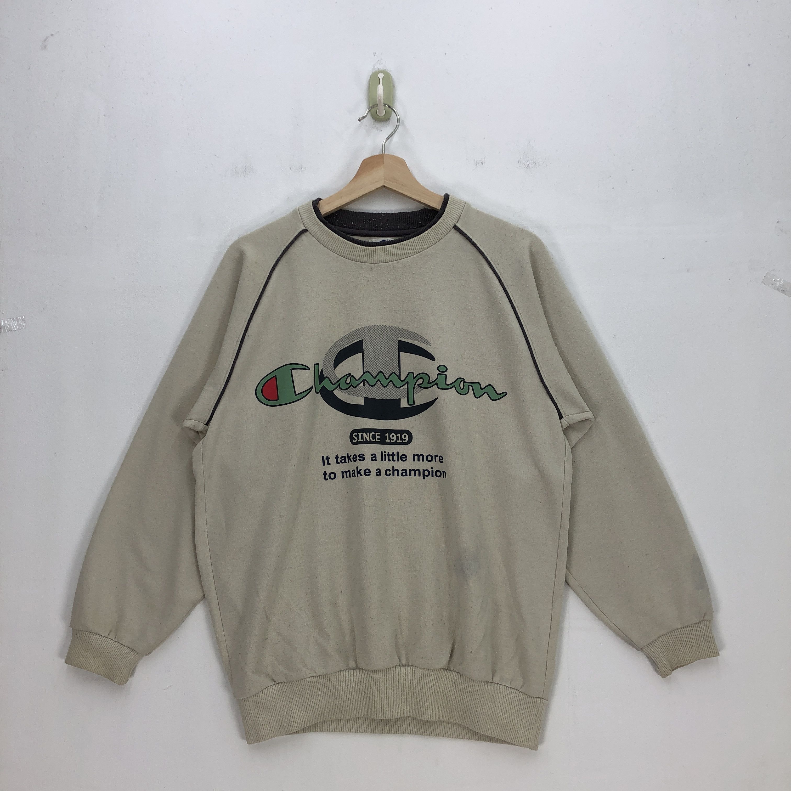 Champion Vintage Champion Sweater Champion Script Sweatshirt Jumper Size US M / EU 48-50 / 2 - 1 Thumbnail