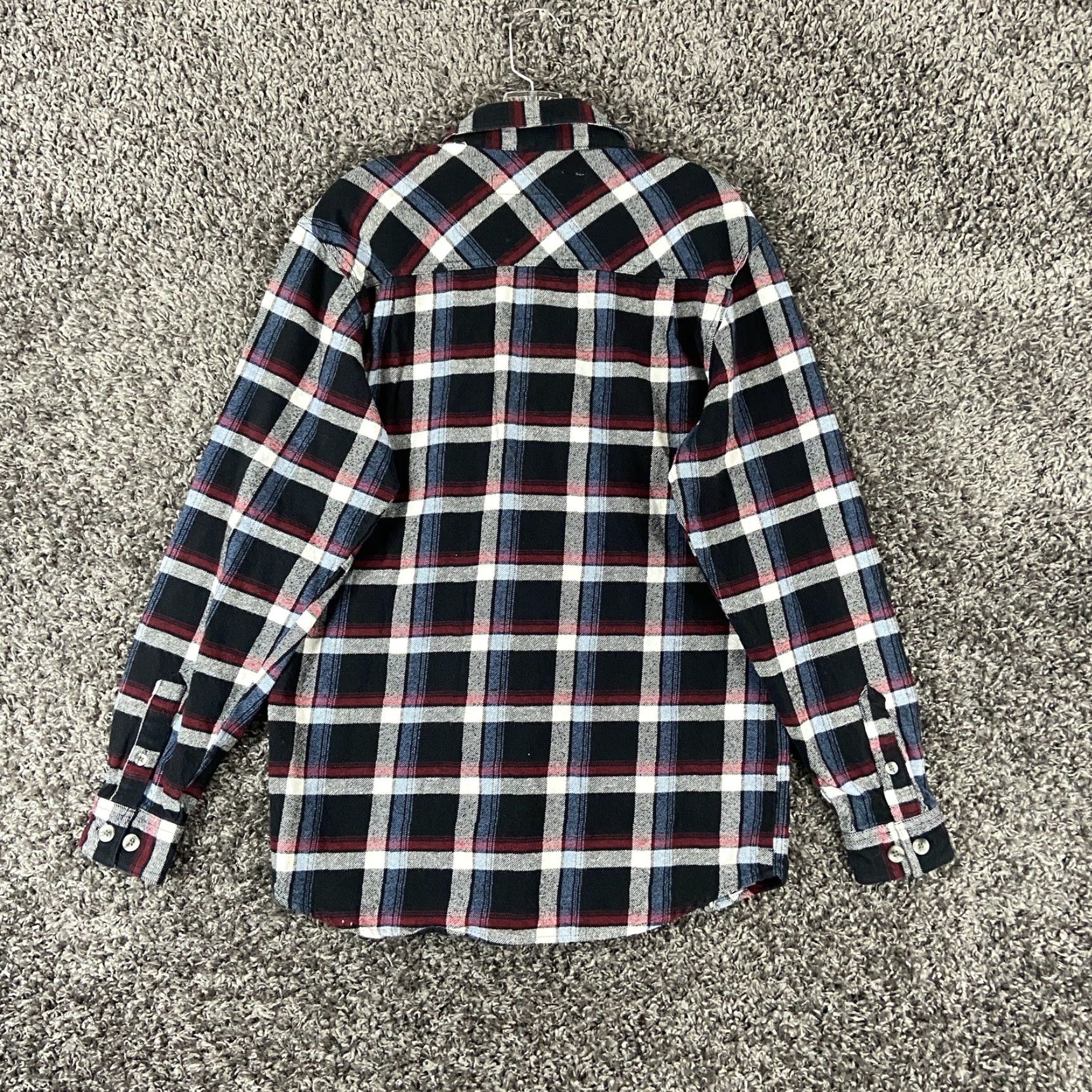 Vintage VINTAGE Americanware Flannel Red Plaid Shirt Men M Long Sleeve Button-Up (Red) Mens Medium Plaid Flannel Shirt Size US M / EU 48-50 / 2 - 8 Thumbnail
