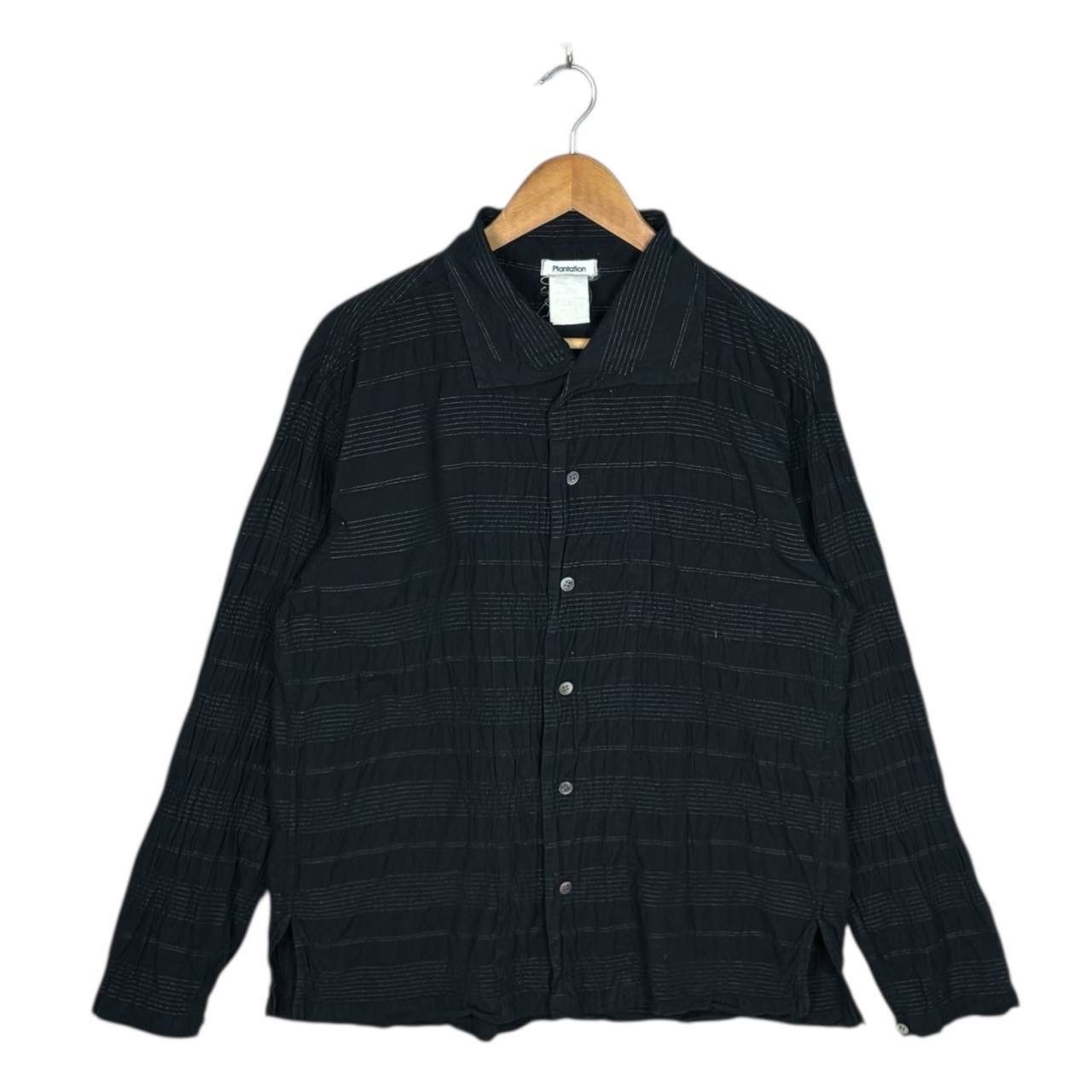 Issey Miyake Issey Miyake Plantation Crinkle Stripe Shirt Japan Size M Size US M / EU 48-50 / 2 - 1 Thumbnail