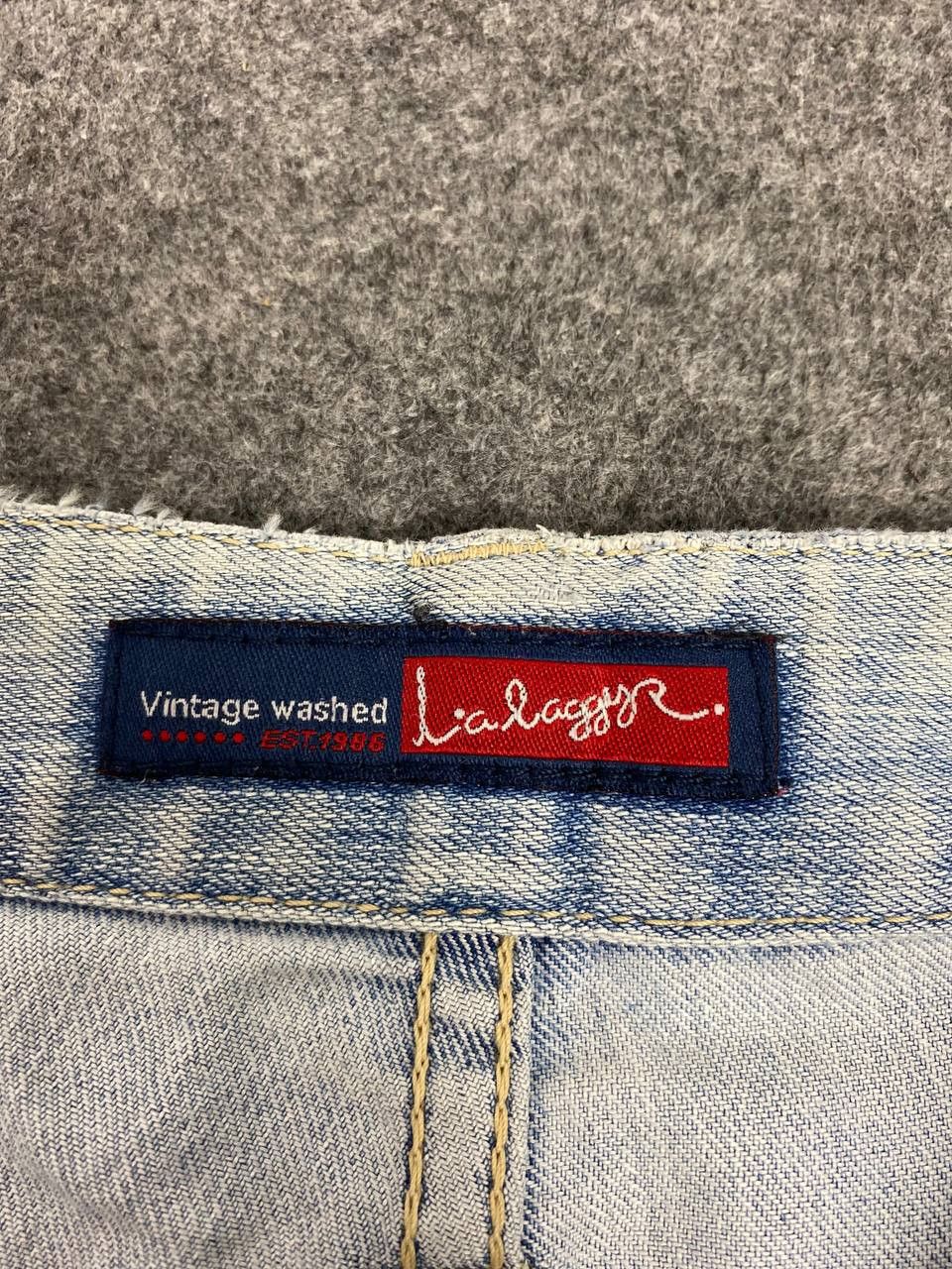 vintage japanese brand bootcut flare distressed denim