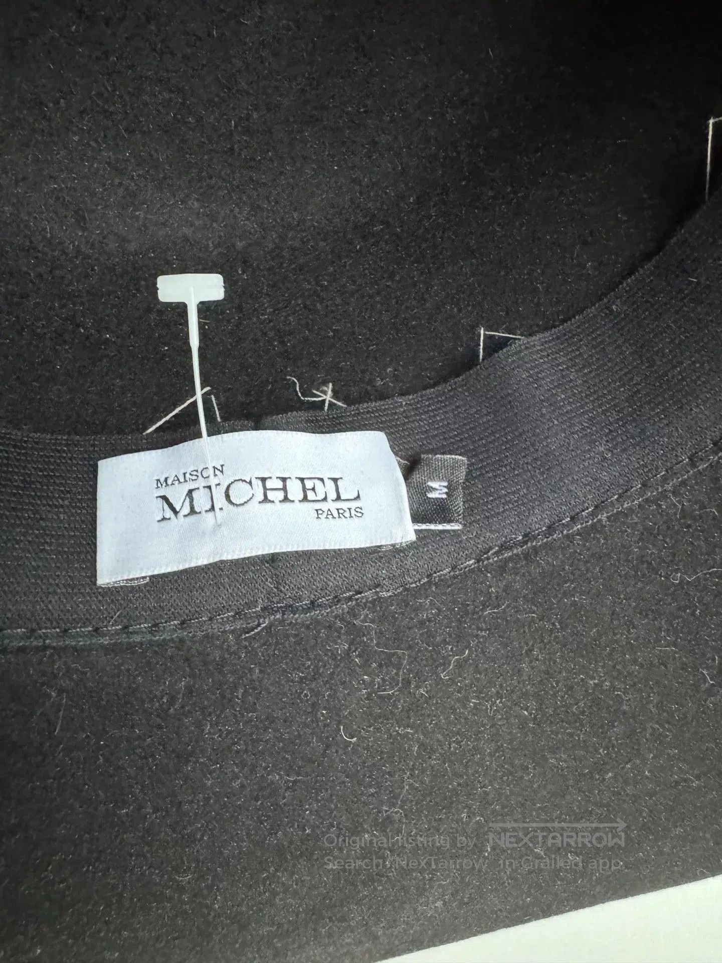 Maison Michel Maison Michel Black Wool Hat. Size ONE SIZE - 5 Thumbnail
