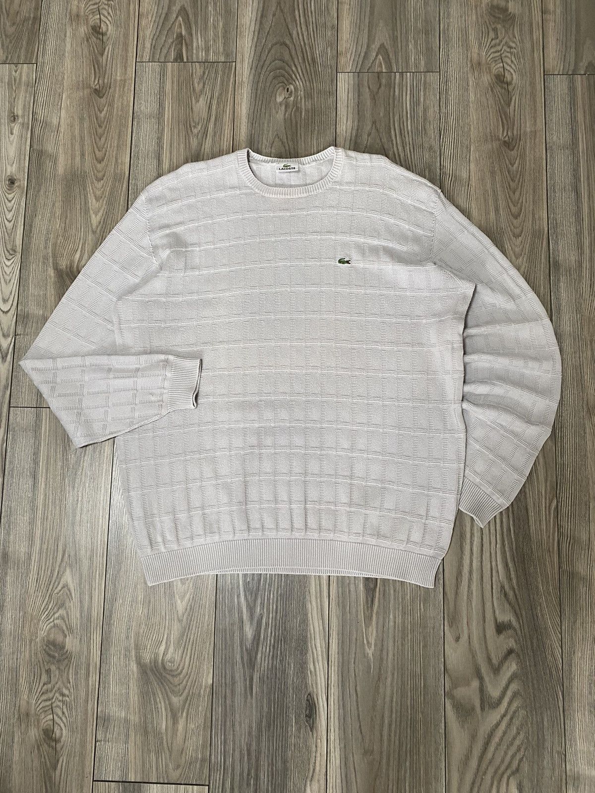 Lacoste Vintage Lacoste Grey Crew Neck Knit Sweater Mens Size 7 Size US XXL / EU 58 / 5 - 1 Thumbnail