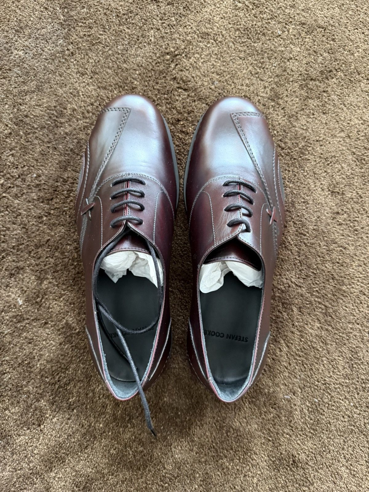 Stefan Cooke Stefan Cooke Burgundy Derby Size US 8 / EU 41 - 4 Thumbnail