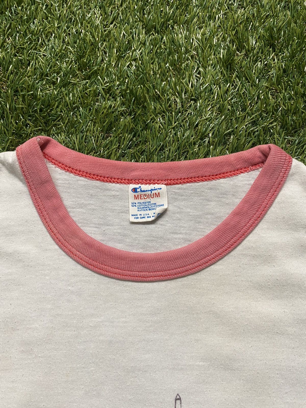 Champion × Vintage 1983 Retro Activist Champion Ringer T-Shirt Medium Size US M / EU 48-50 / 2 - 3 Thumbnail