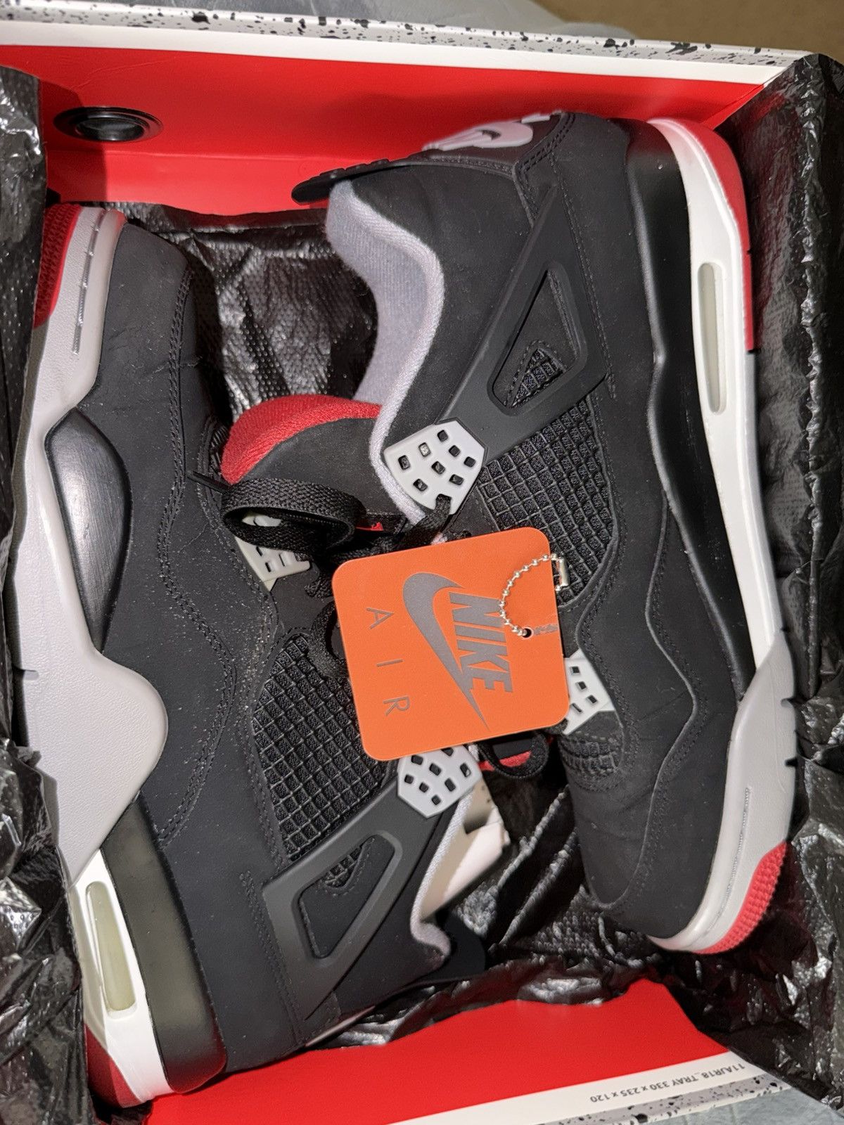 Nike air jordan 4 bred Size US 10 / EU 43 - 7 Thumbnail