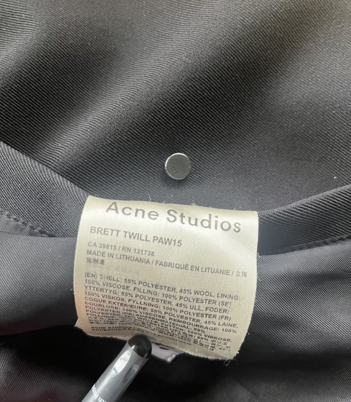 Acne Studios Acne studios - BRETT TWILL PAW15 Jacket Size US M / EU 48-50 / 2 - 6 Thumbnail