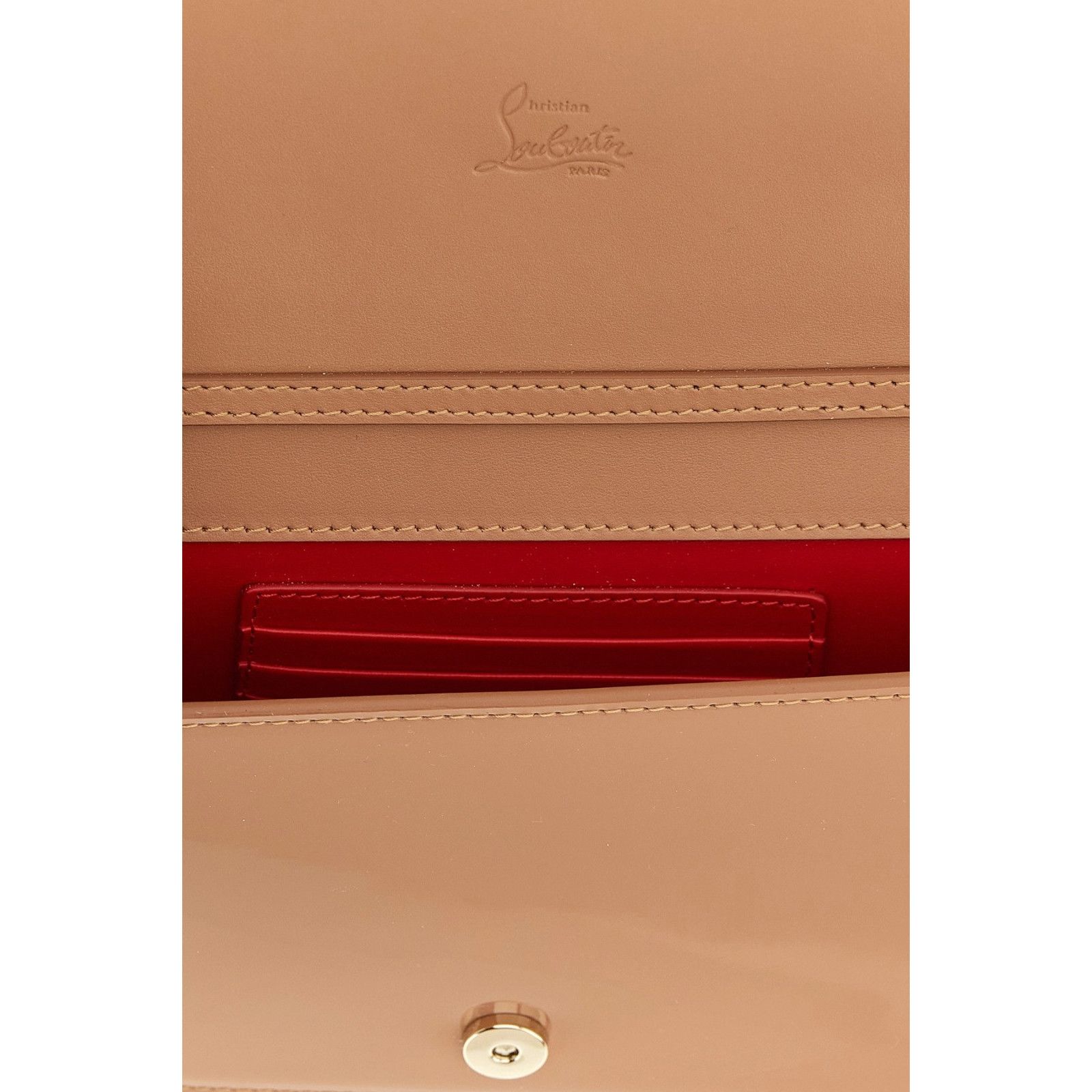 Christian Louboutin CHRISTIAN LOUBOUTIN Bettina Blush Patent Leather Shoulder Ba Size ONE SIZE - 4 Thumbnail