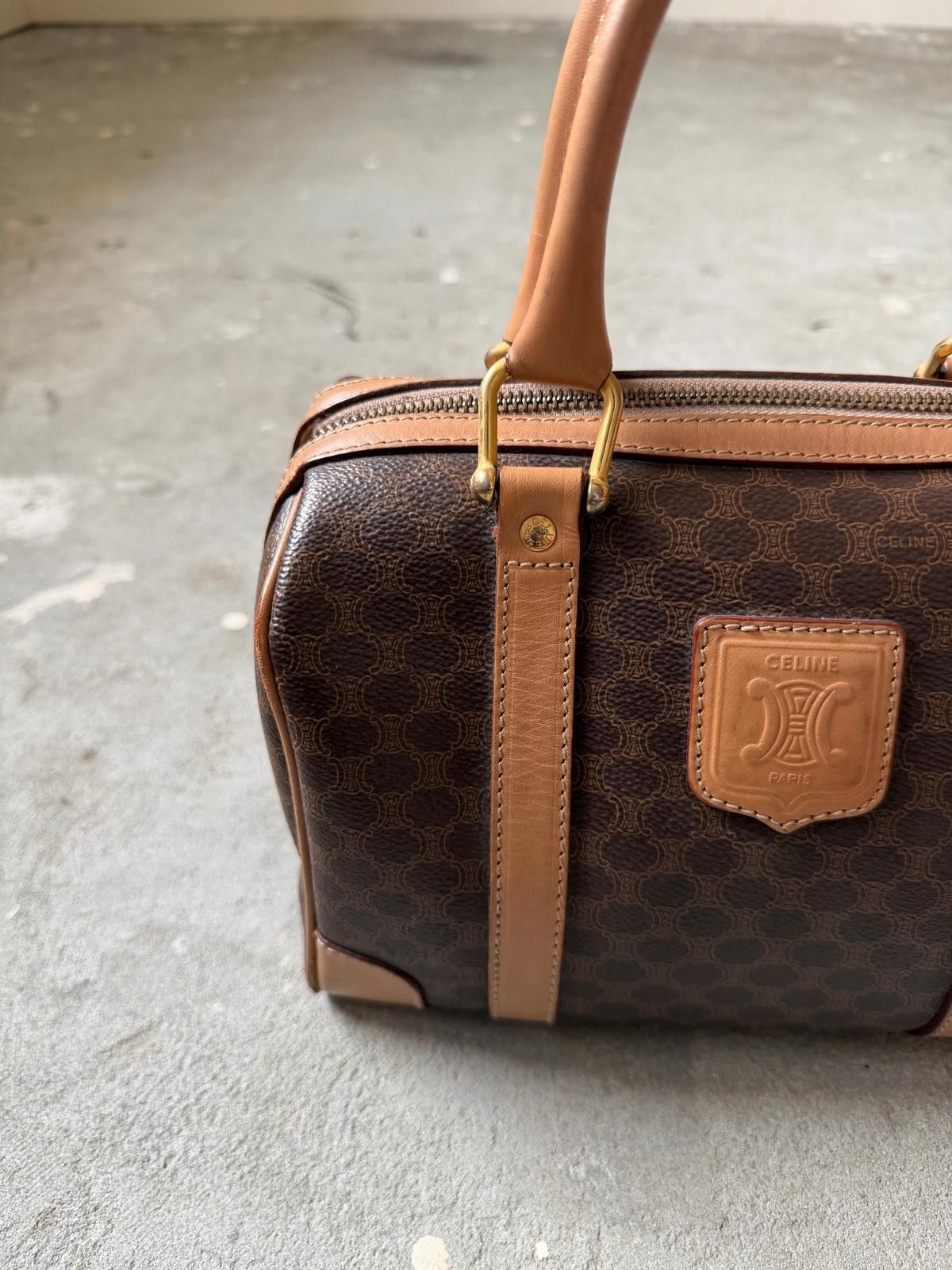 Celine Celine Macadam Boston Bag Brown/Beige Size ONE SIZE - 2 Thumbnail