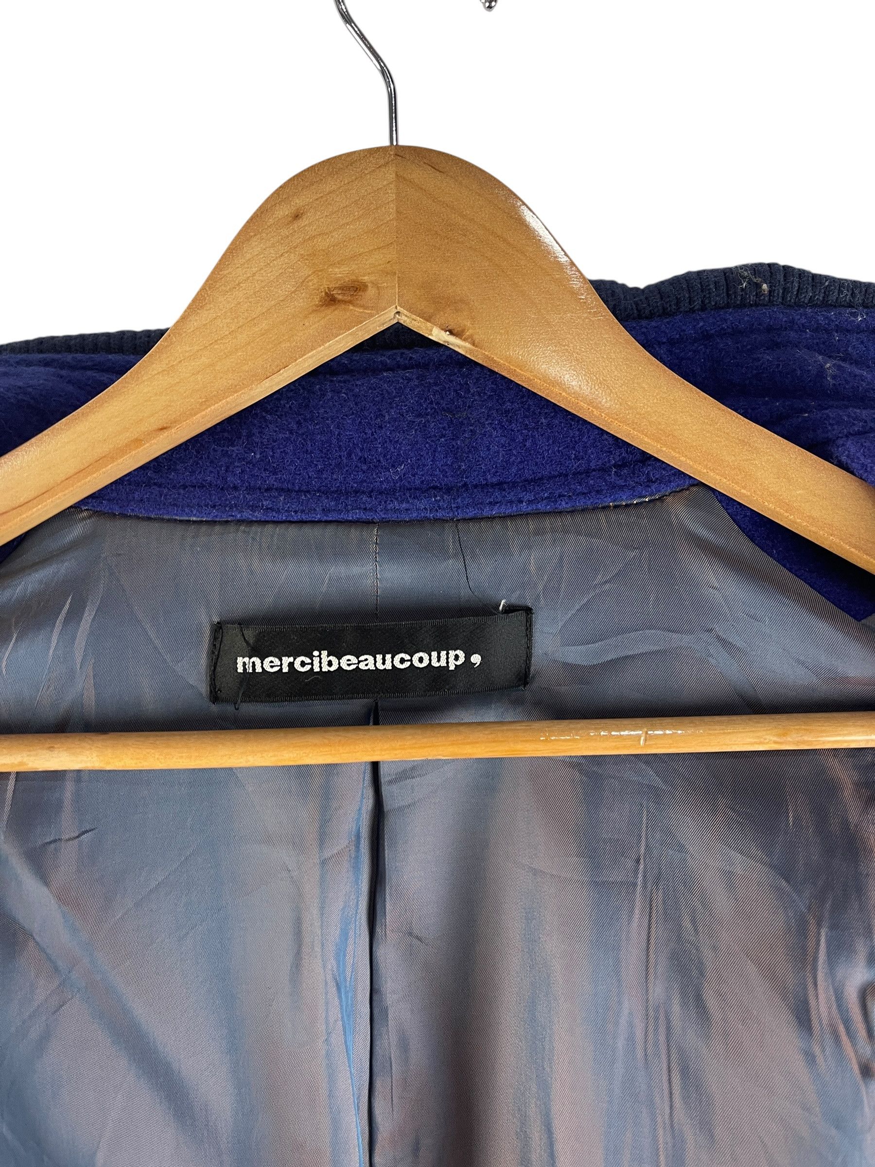 mercibeaucoup Mercibeaucoup A-net Blue Wool Short Coat Boxy Jacket Size US M / EU 48-50 / 2 - 13 Thumbnail