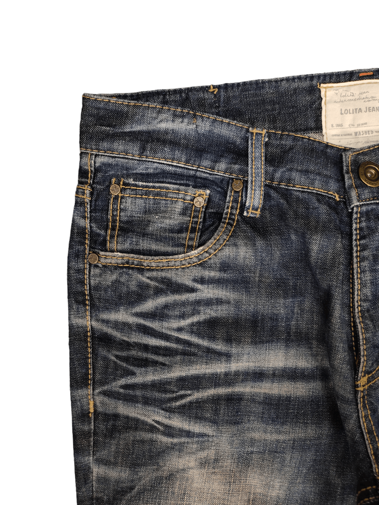 Hysteric Glamour Vintage Y2k Lolita Loose Denim Jeans Wide Leg Streetwear Size US 33 - 10 Thumbnail