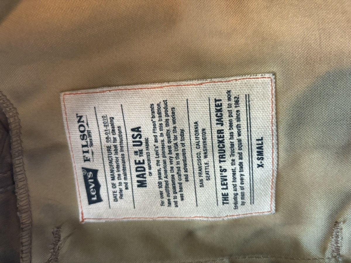 Filson × Levi's Levis/Filson wax tin cloth jacket Size US XS / EU 42 / 0 - 7 Thumbnail
