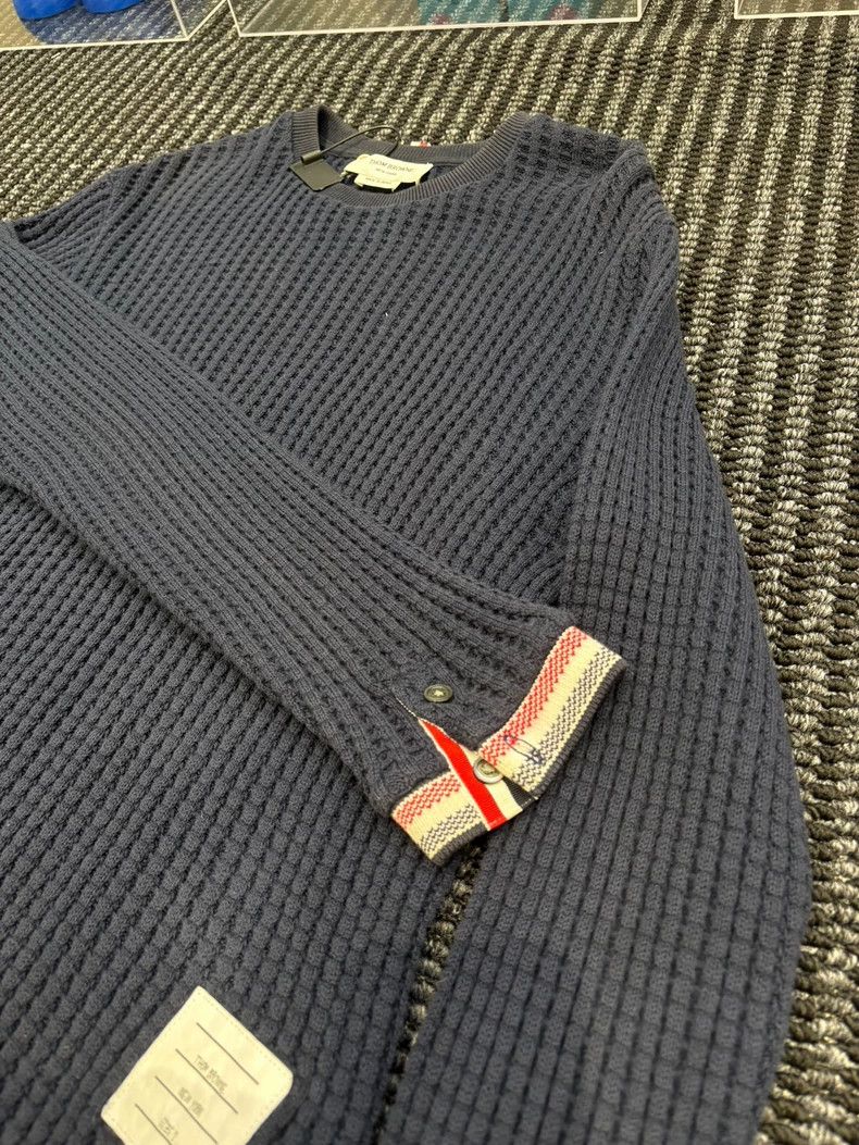 Thom Browne Thom Browne Round neck knit sweater Size US M / EU 48-50 / 2 - 3 Thumbnail