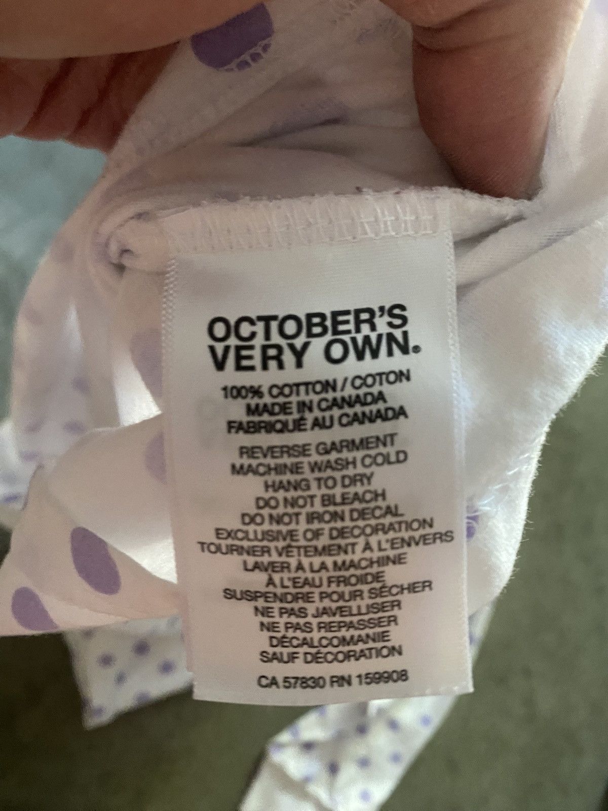 October's Very Own Octobers Very Own OVO Drake Owl Long Sleeve Polka Dot Tee Size US L / EU 52-54 / 3 - 6 Thumbnail