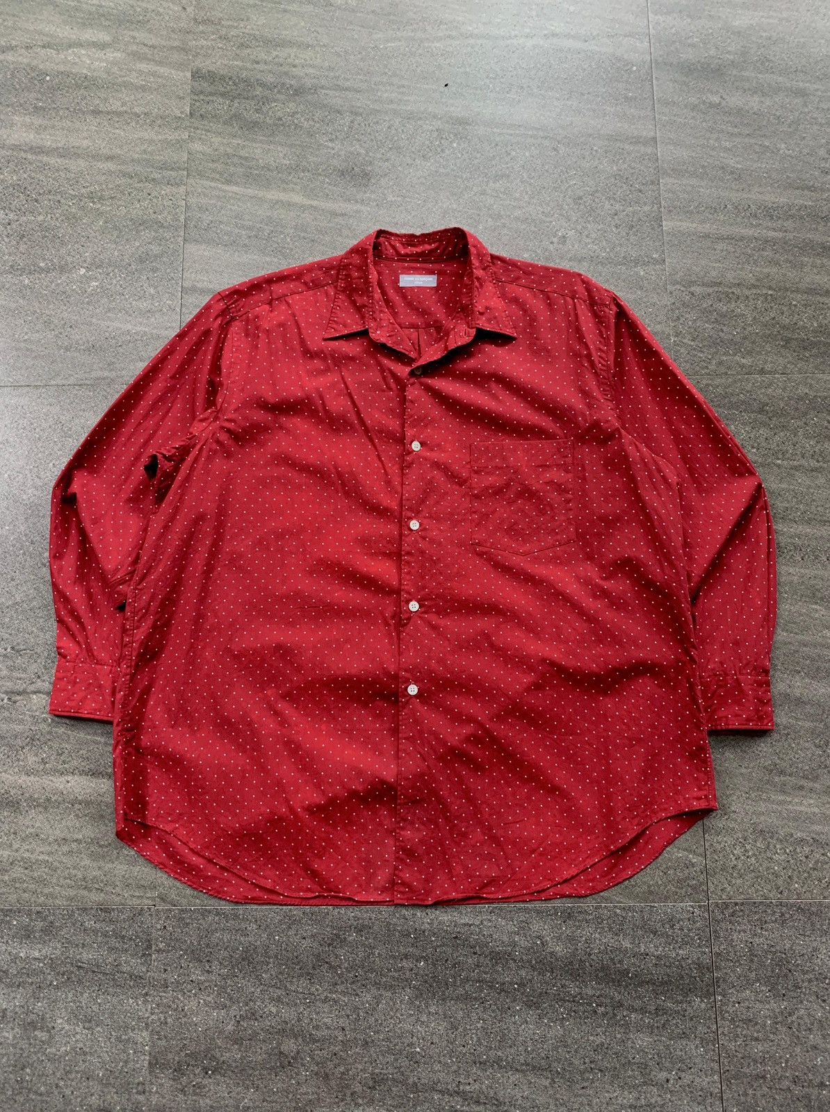 Comme des Garcons Homme 90s Mini Polkadot Shirt Size US M / EU 48-50 / 2 - 2 Thumbnail