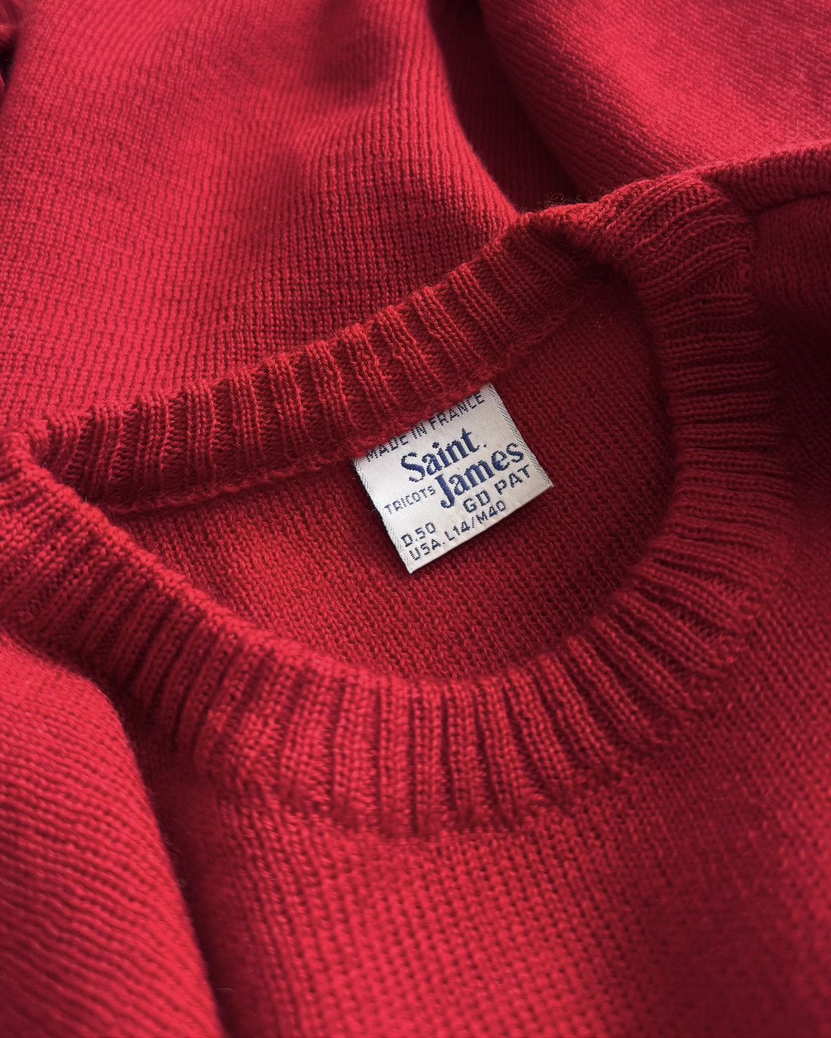Saint James VINTAGE 70s SAINT JAMES KNITWEAR SWEATSHIRT Size US L / EU 52-54 / 3 - 2 Thumbnail