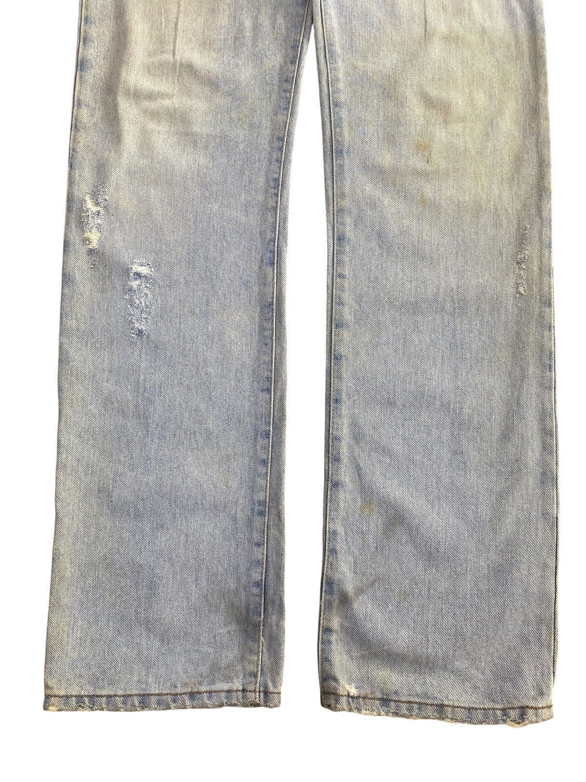 Armani Armani Acid Light Wash Ripped Style Straight Jeans Size US 30 / EU 46 - 11 Thumbnail