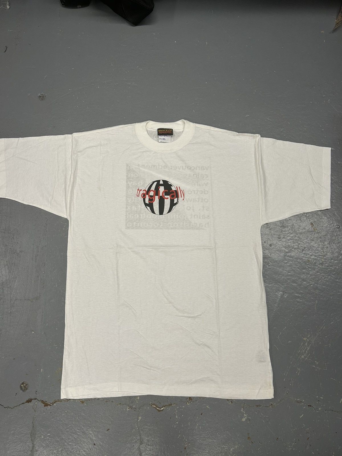 Band Tees × Vintage Crazy Vintage 1996 Tragically Hip Tour White Band Tee Shirt Size US XL / EU 56 / 4 - 1 Thumbnail
