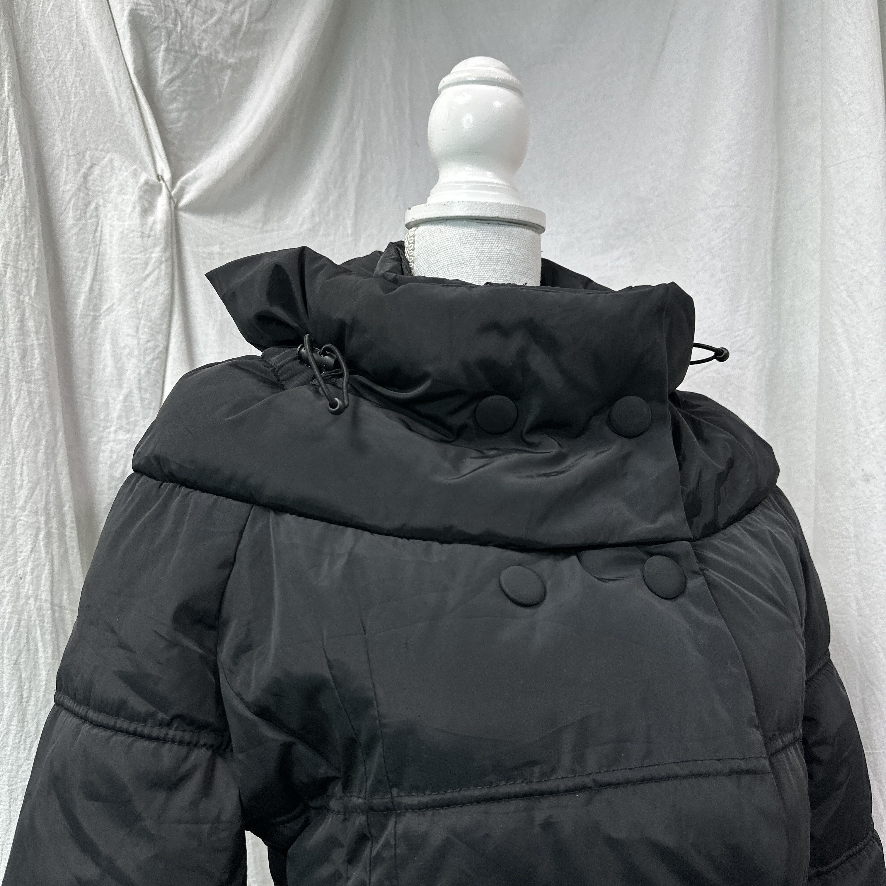 Vintage Vintage Avant Garde Big Collar Puffer Morgan Jacket 00s Size L / US 10 / IT 46 - 9 Thumbnail