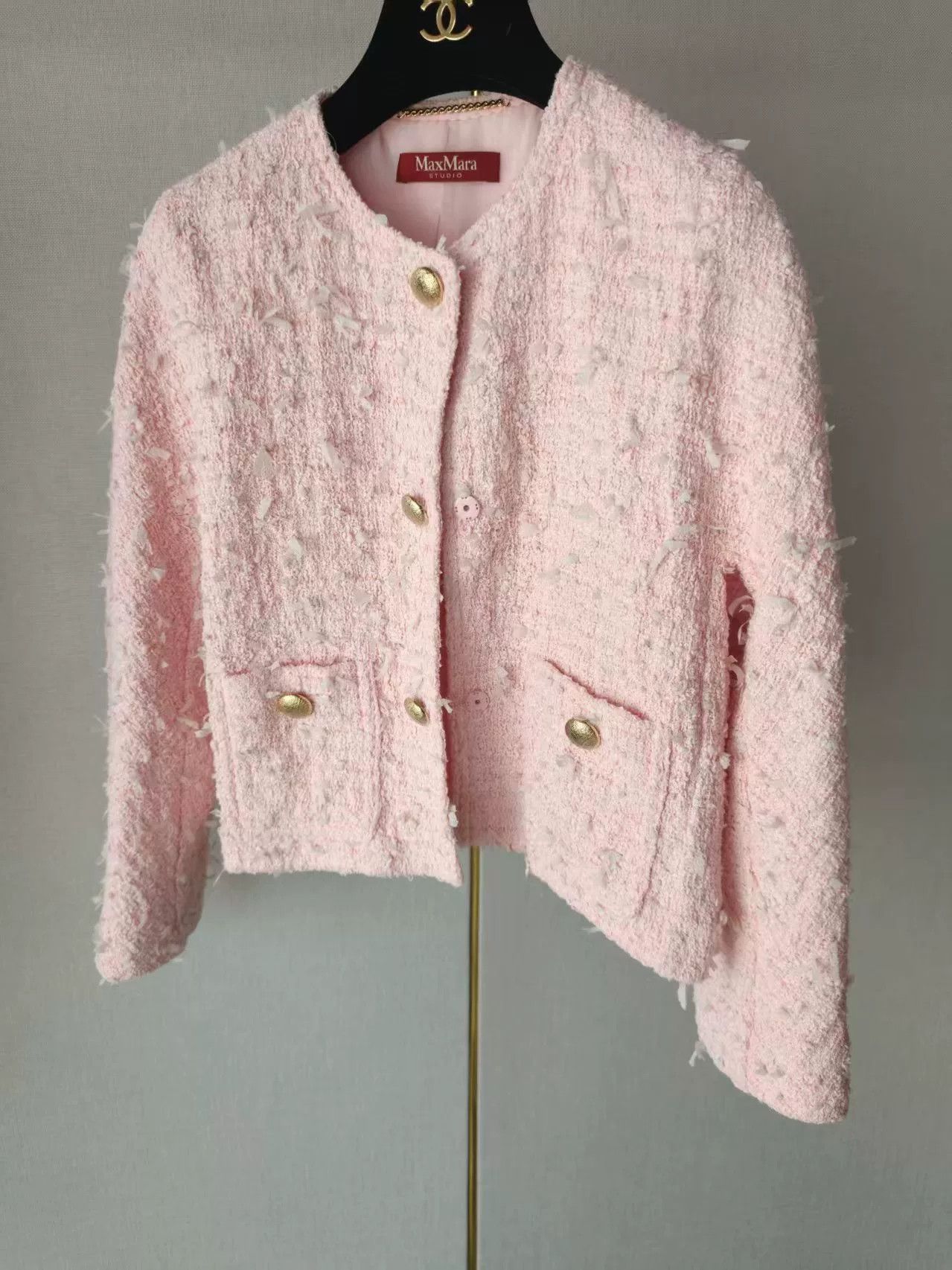 Max Mara MaxMara Pink Women's Coat Size S / US 4 / IT 40 - 1 Thumbnail