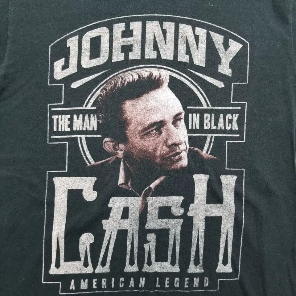 Other Johnny Cash Shirt Mens Small Black Short Sleeve Crew Neck Size US S / EU 44-46 / 1 - 2 Thumbnail