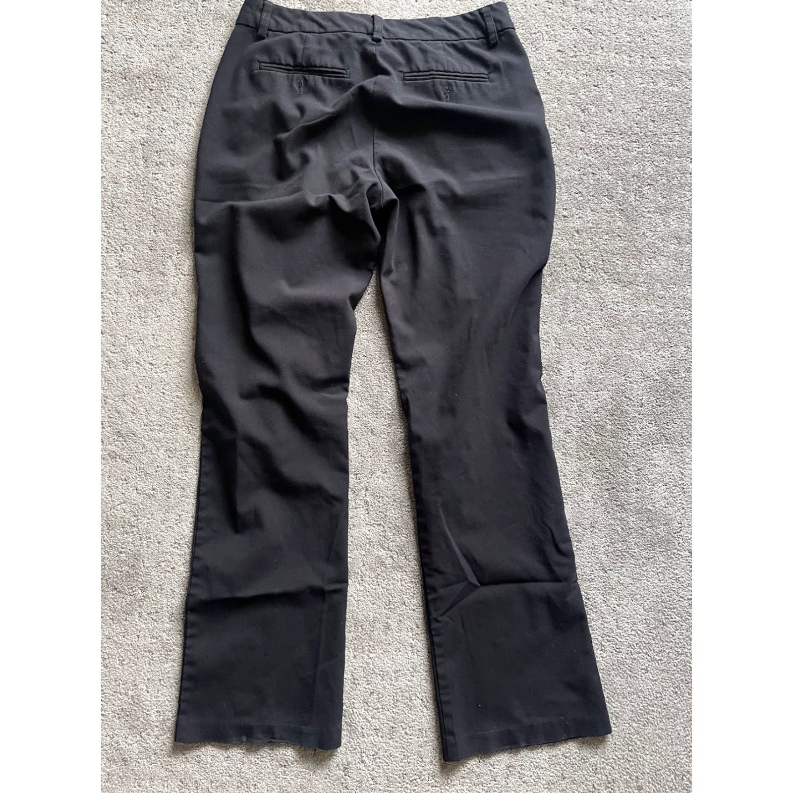 Gloria Vanderbilt Gloria Vanderbilt Dress Pants Women Regular Size 6 Black Mid-Rise Flat Front Zip Zipper Bootcut Inseam 31.5 in Polyester Blend Size 28" / US 6 / IT 42 - 3 Thumbnail