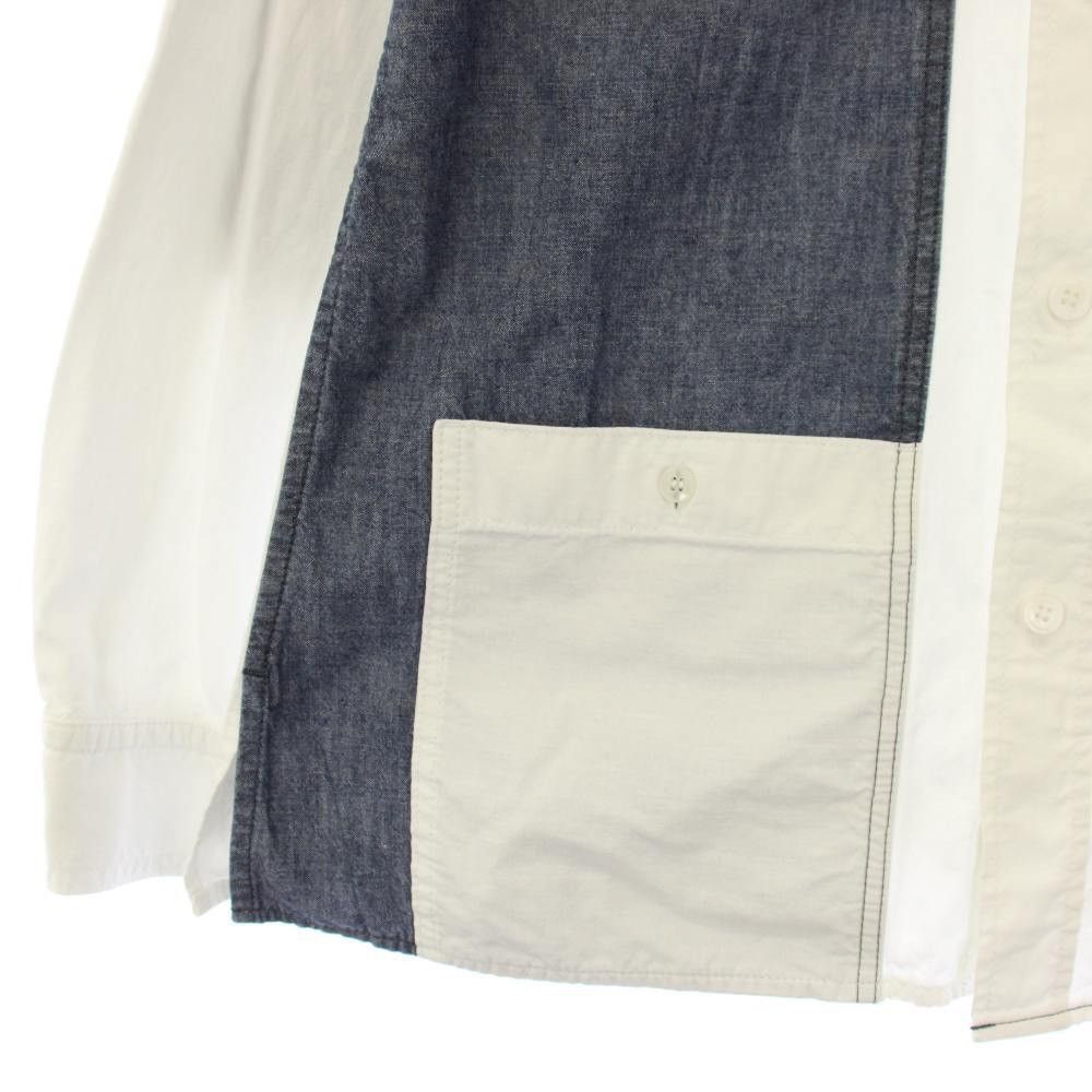 Yohji Yamamoto Yohji Yamamoto Pour Homme – Chemise denim contrastée Size US S / EU 44-46 / 1 - 6 Thumbnail