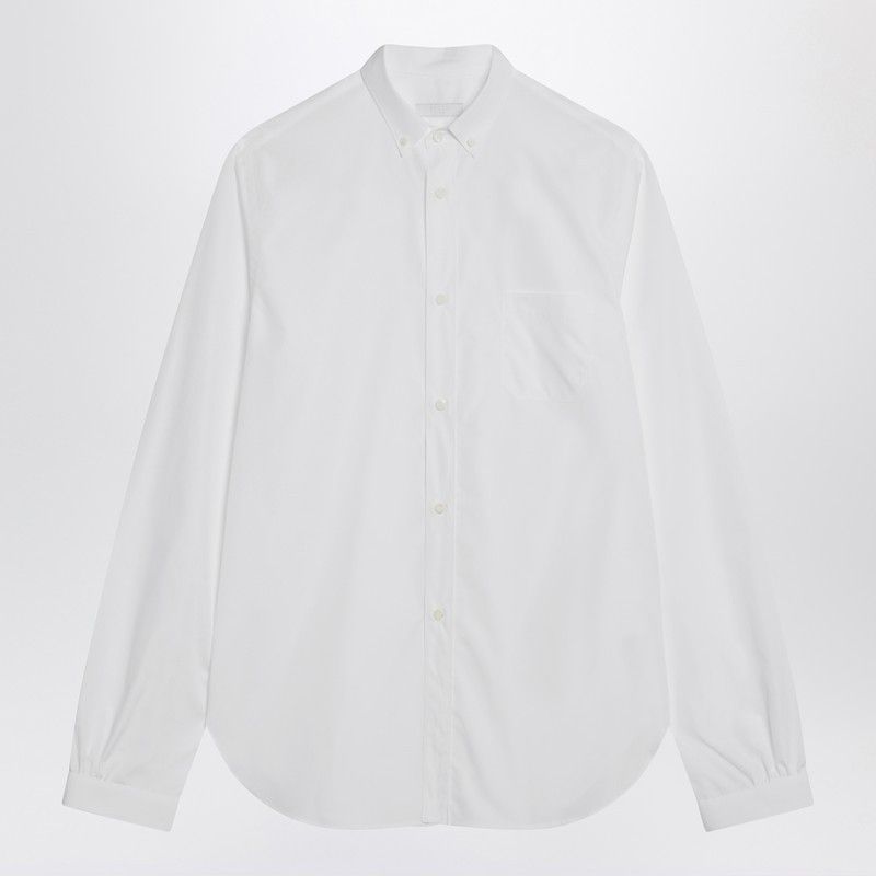 Prada Prada White Cotton Shirt Size US M / EU 48-50 / 2 - 1 Thumbnail