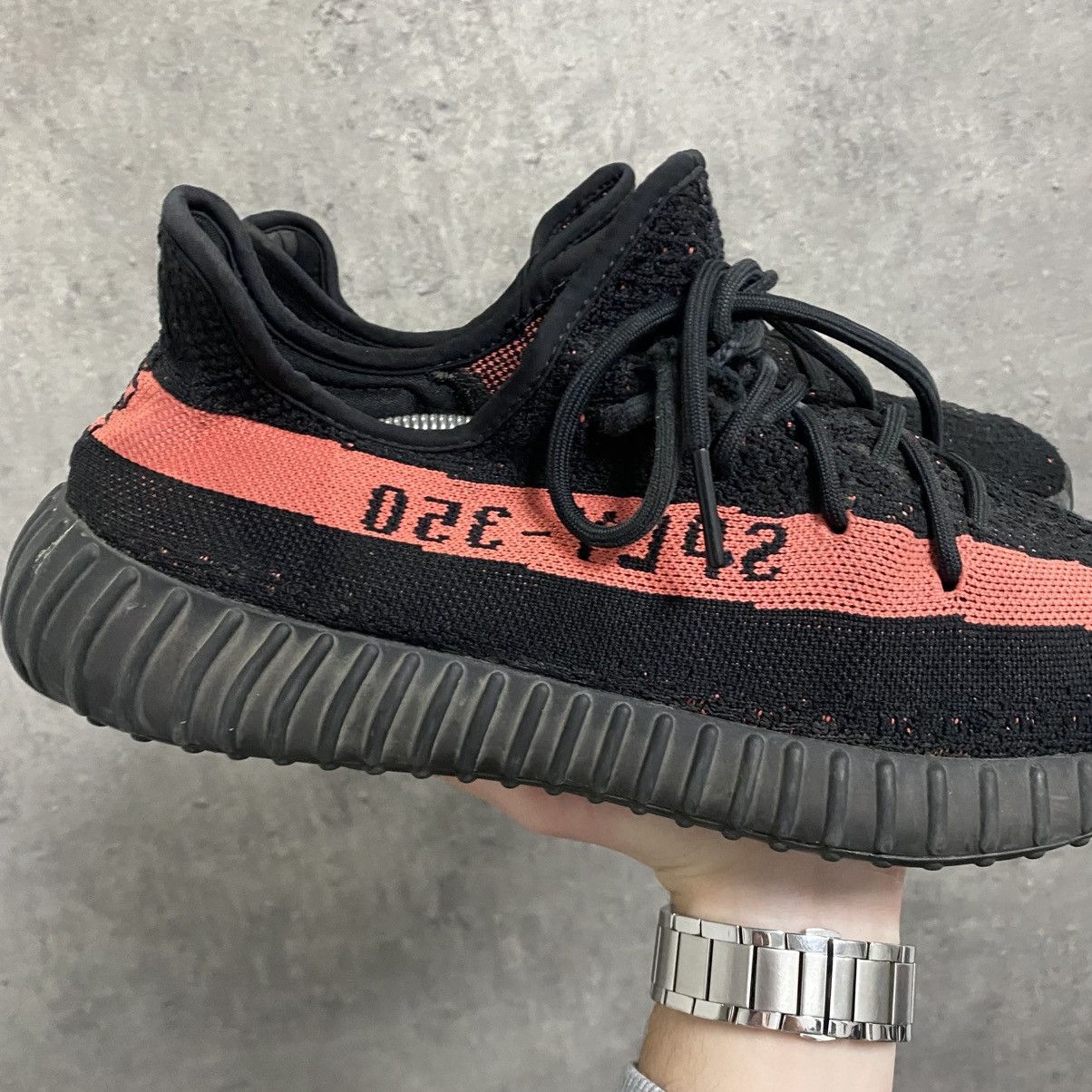 Adidas × Kanye West Adidas Yeezy 350 Boost V2 SPLY Red Size US 12 / EU 45 - 3 Thumbnail