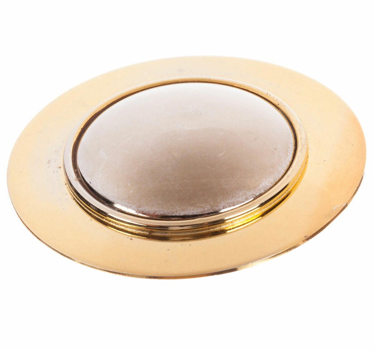 Givenchy Givenchy Two Tone Futuristic Circular Brooch Size ONE SIZE - 2 Thumbnail