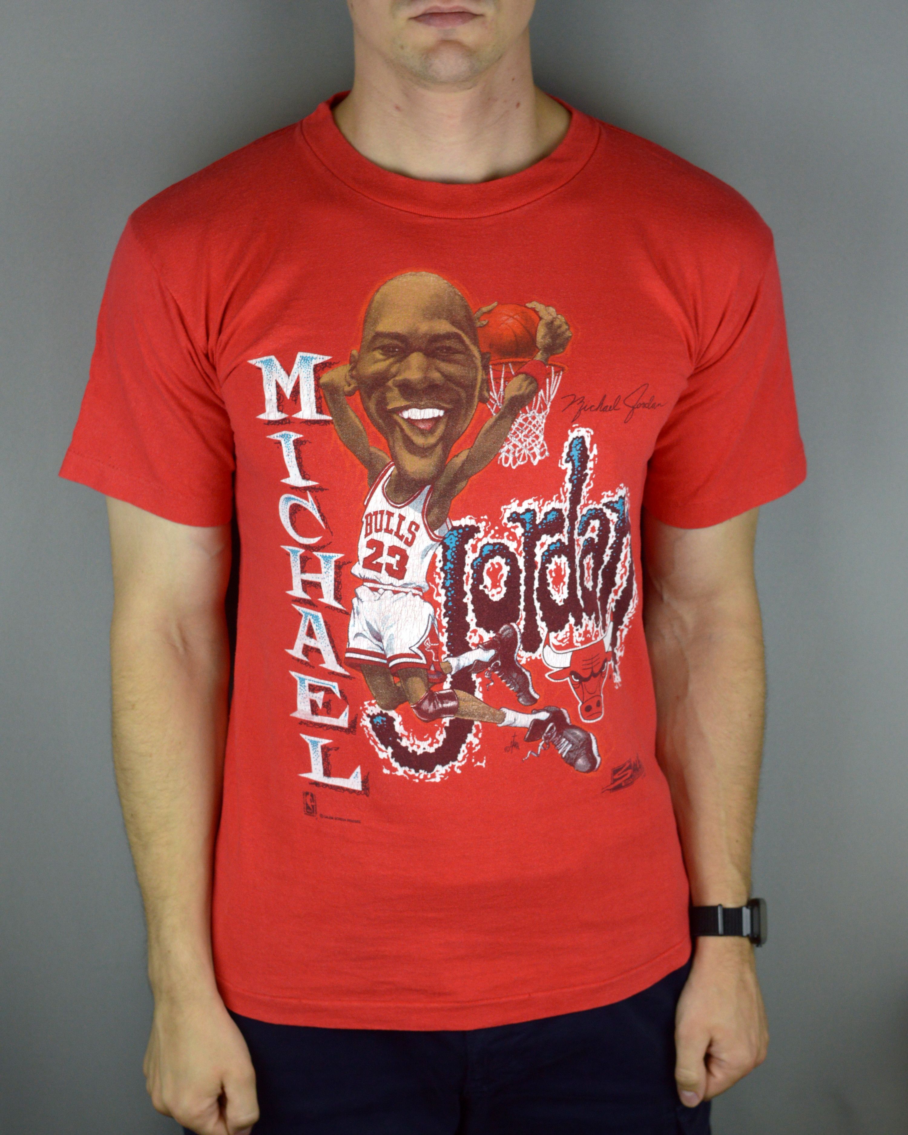 Jordan Brand × NBA × Vintage Vintage Michael Jordan Bulls 23 90s t shirt Size US M / EU 48-50 / 2 - 1 Thumbnail