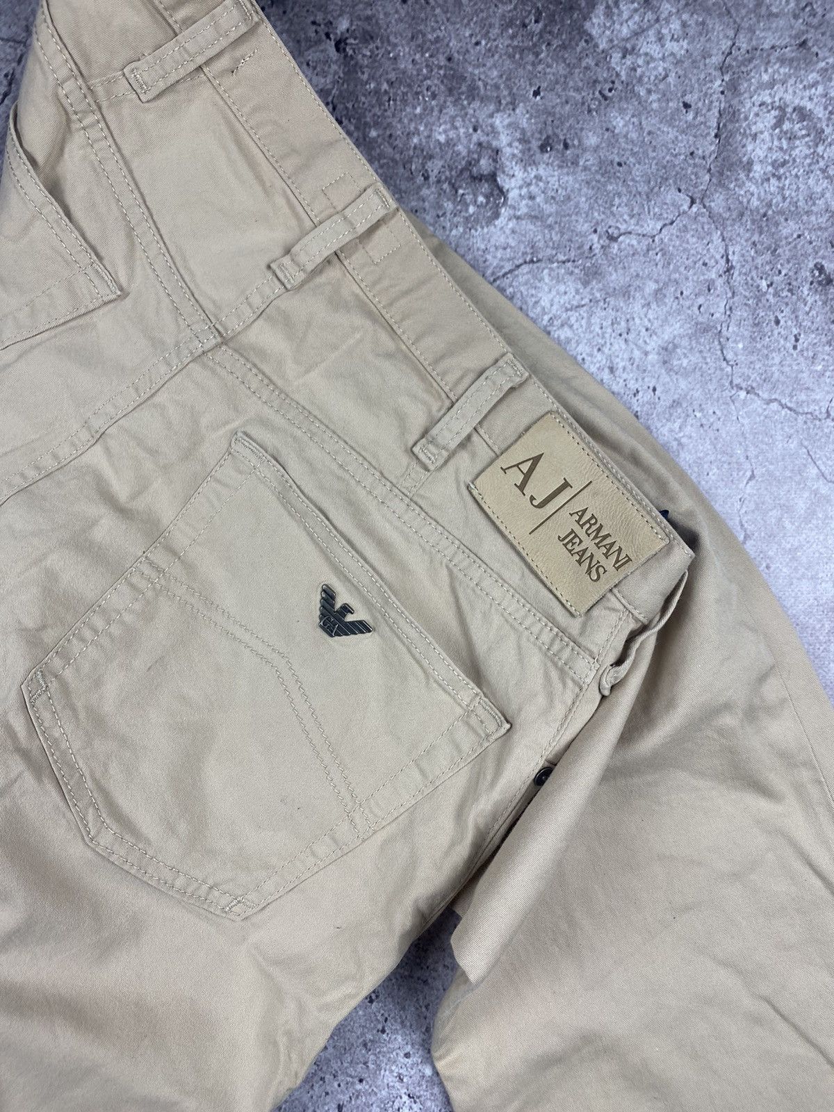 Armani × Vintage Vintage Armani Jeans Baggy Pocket Logo Rare 32 Size US 32 / EU 48 - 5 Thumbnail