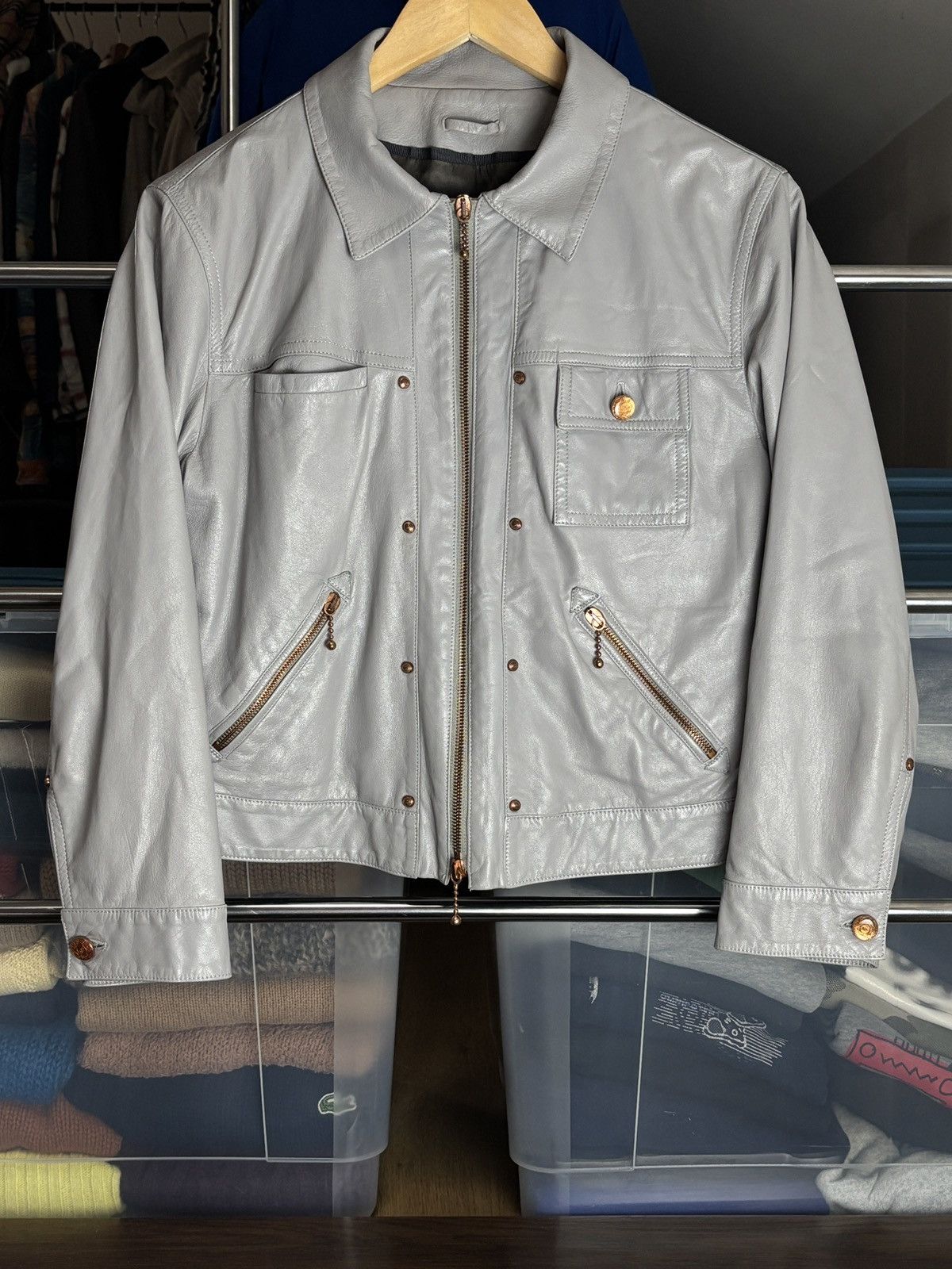 Alexander McQueen Alexander McQueen Goat Leather Jacket Size XL / US 12-14 / IT 48-50 - 1 Thumbnail