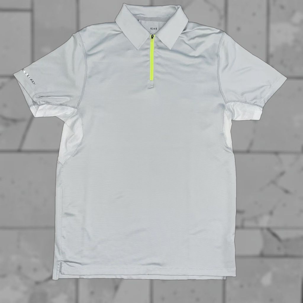 Under Armour Under Armour Short Sleeve Pullover Zip Mens M Gray Activewear T-Shirt Size US M / EU 48-50 / 2 - 1 Thumbnail