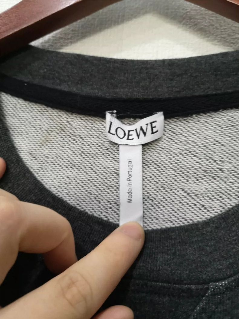 Loewe LOEWE Female grey long sleeve T-shirt hoodie Size L / US 10 / IT 46 - 2 Thumbnail