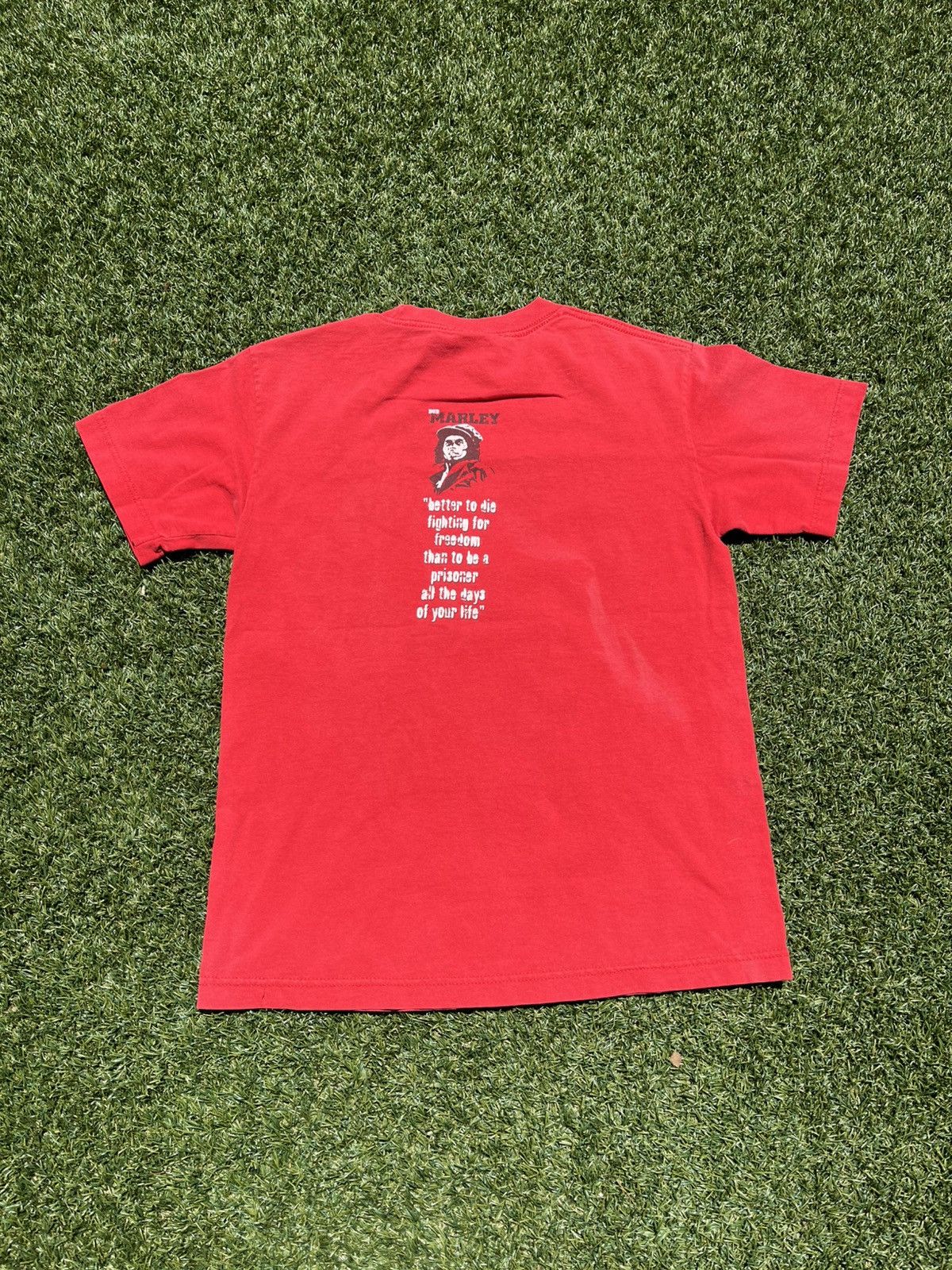 Vintage × Zion Rootswear VTG 00’s Bob Marley Zion Rootswear Red Tee Size US S / EU 44-46 / 1 - 3 Thumbnail