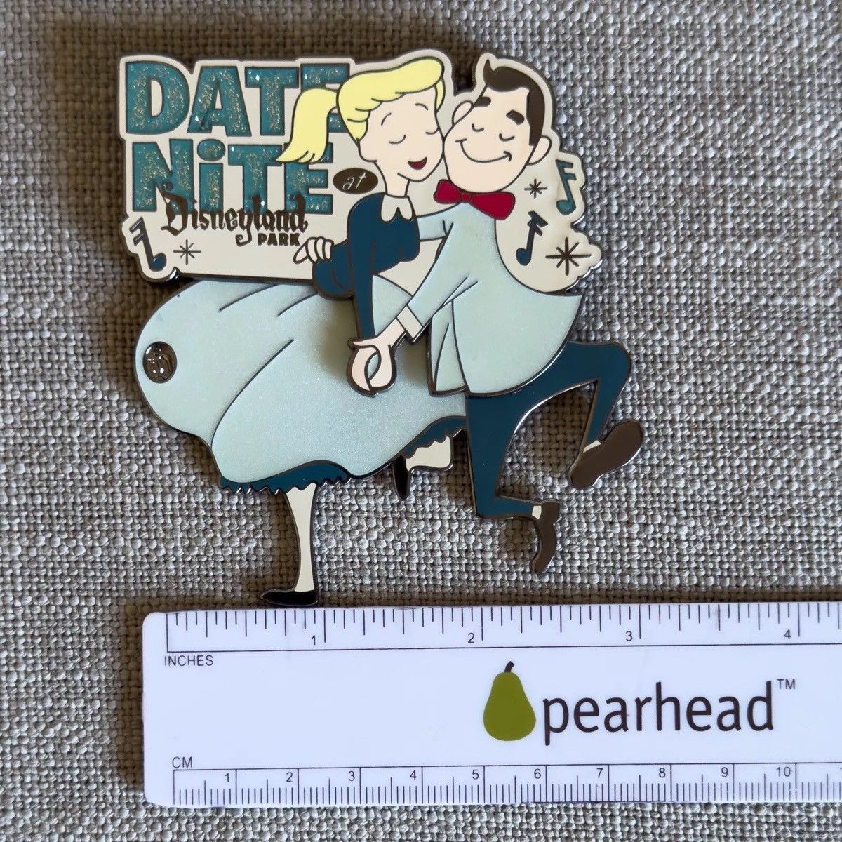 Disney Date Nite Disneyland 2016 Retro Couple Dancing Jumbo Pin LE Size ONE SIZE - 5 Thumbnail