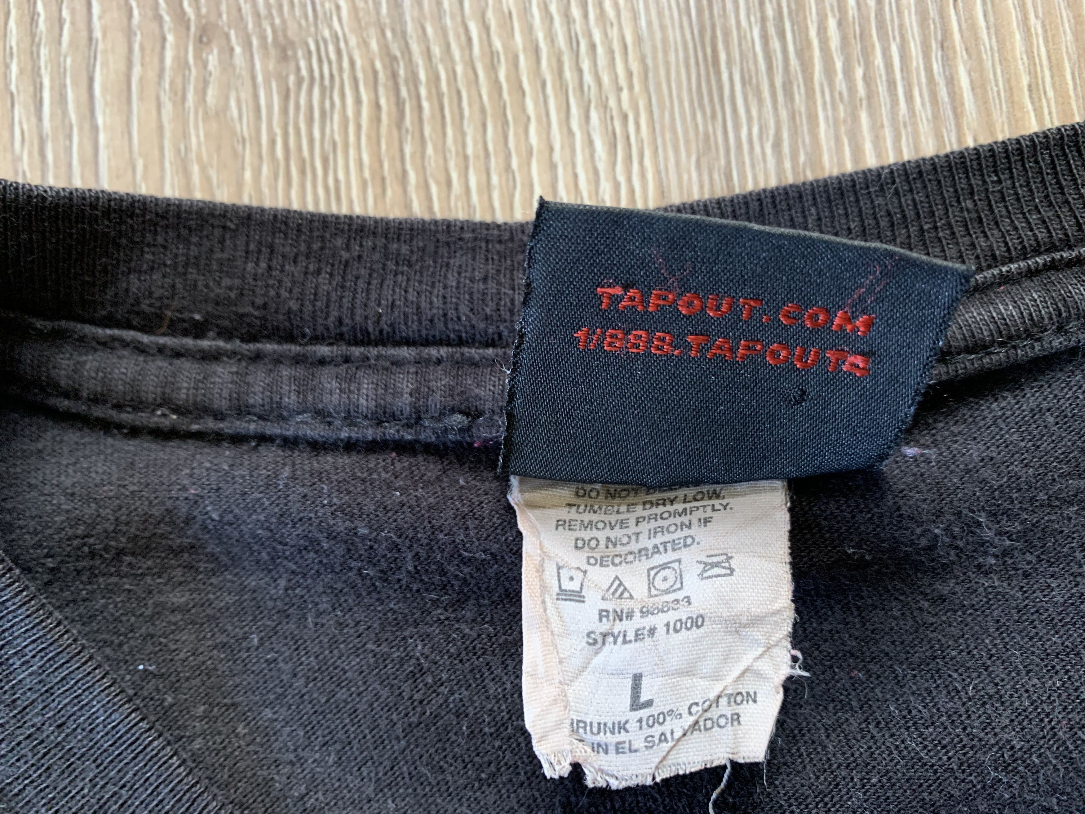 Tapout × Vintage Rare Tapout Vintage Overprint T Shirt Size US L / EU 52-54 / 3 - 8 Thumbnail