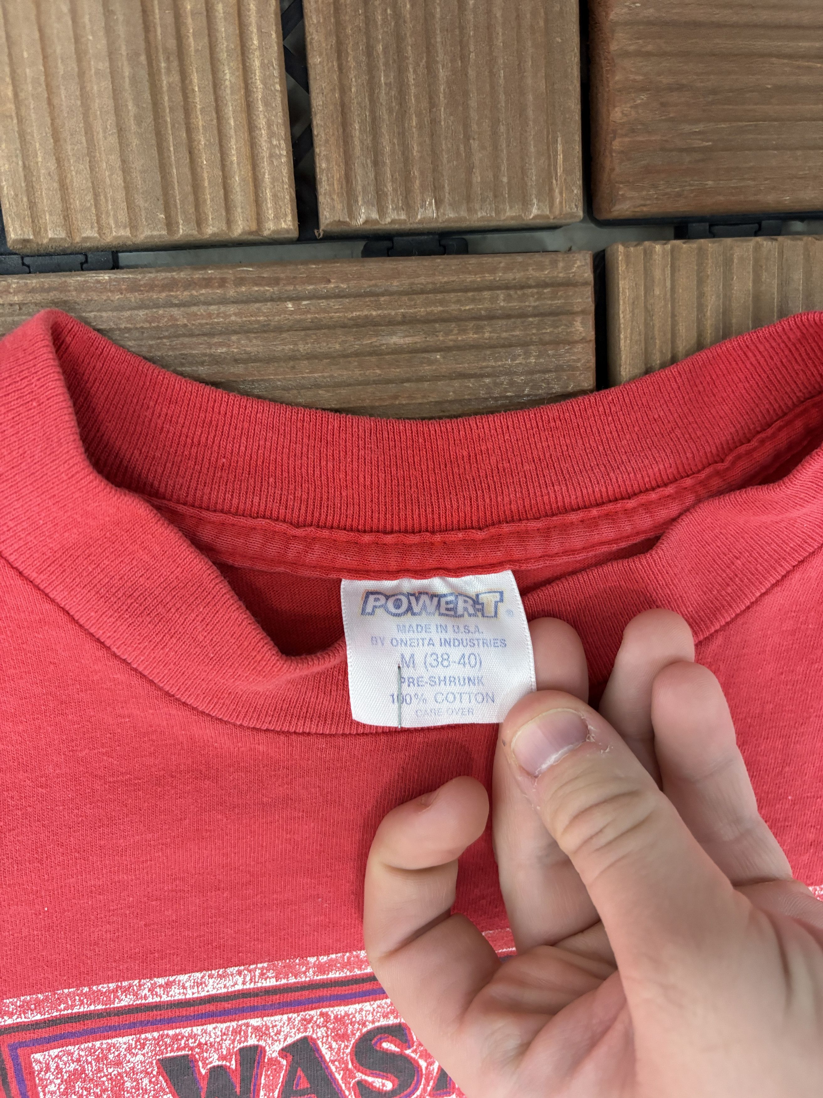 Vintage Wasatch Premium Ale Vintage Red T-Shirt Tee Size US M / EU 48-50 / 2 - 5 Thumbnail