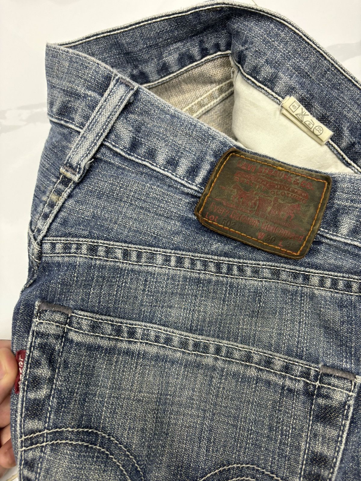 Levi's Vintage Levis 502 Distressed Denim Jeans Size US 28 / EU 44 - 8 Thumbnail