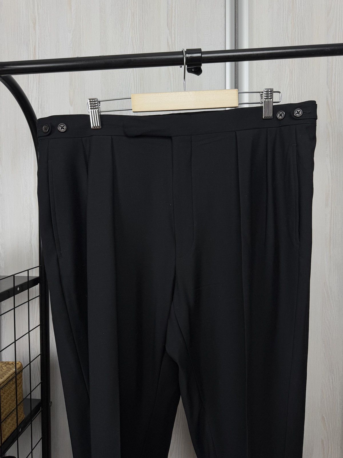 Polo Ralph Lauren Polo Ralph Lauren vintage black classic suit pants trousers Size 44R - 4 Thumbnail