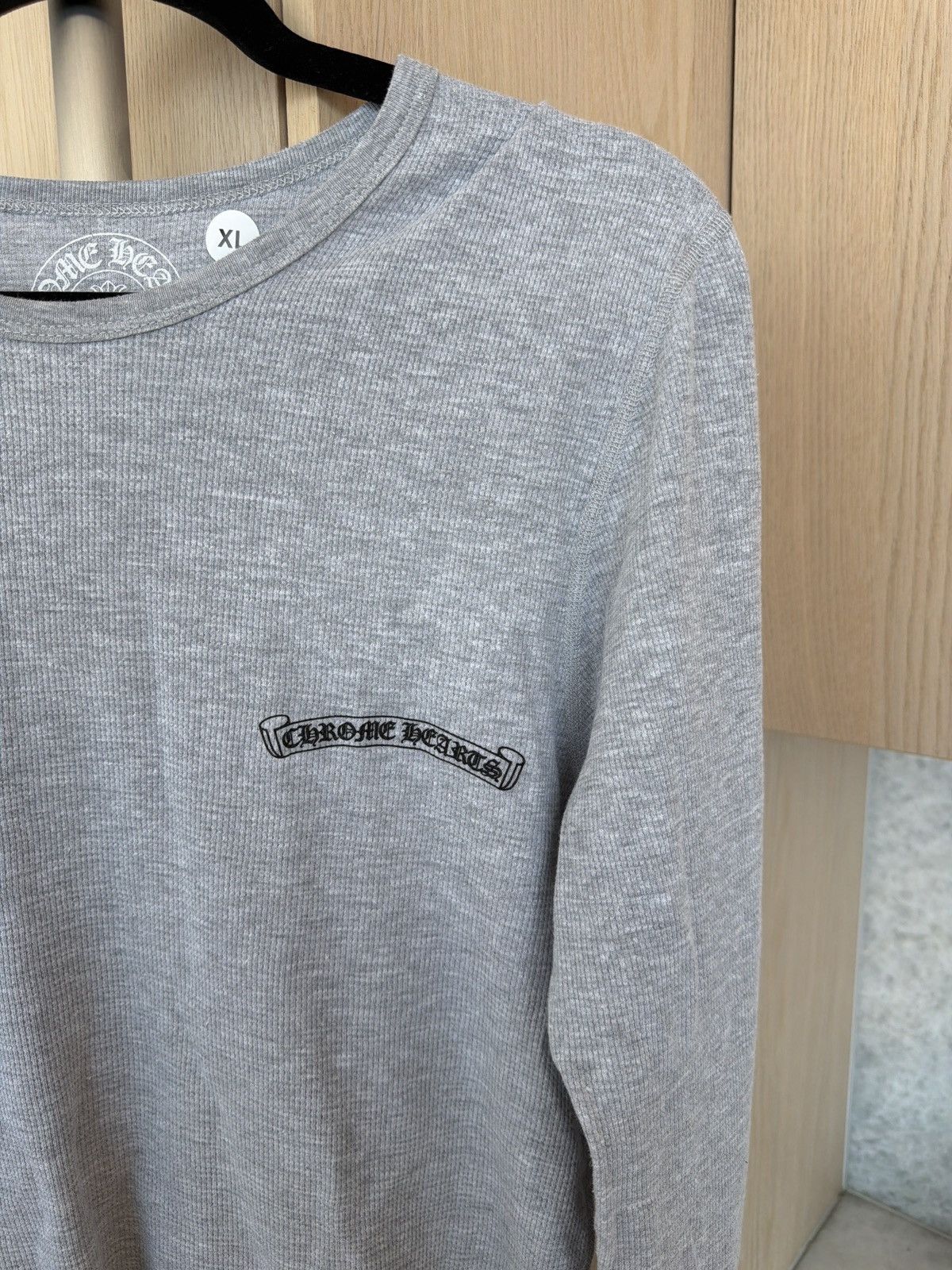 Chrome Hearts Chrome Hearts Grey Thermal Long Sleeve Size US XL / EU 56 / 4 - 2 Thumbnail