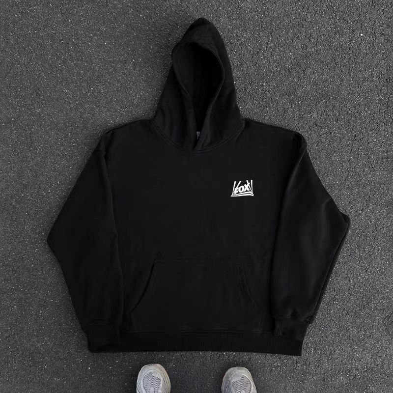Japanese Brand Hip Hop Creative Letter Graffiti Print Hooded Sweatshirt Size US L / EU 52-54 / 3 - 2 Thumbnail
