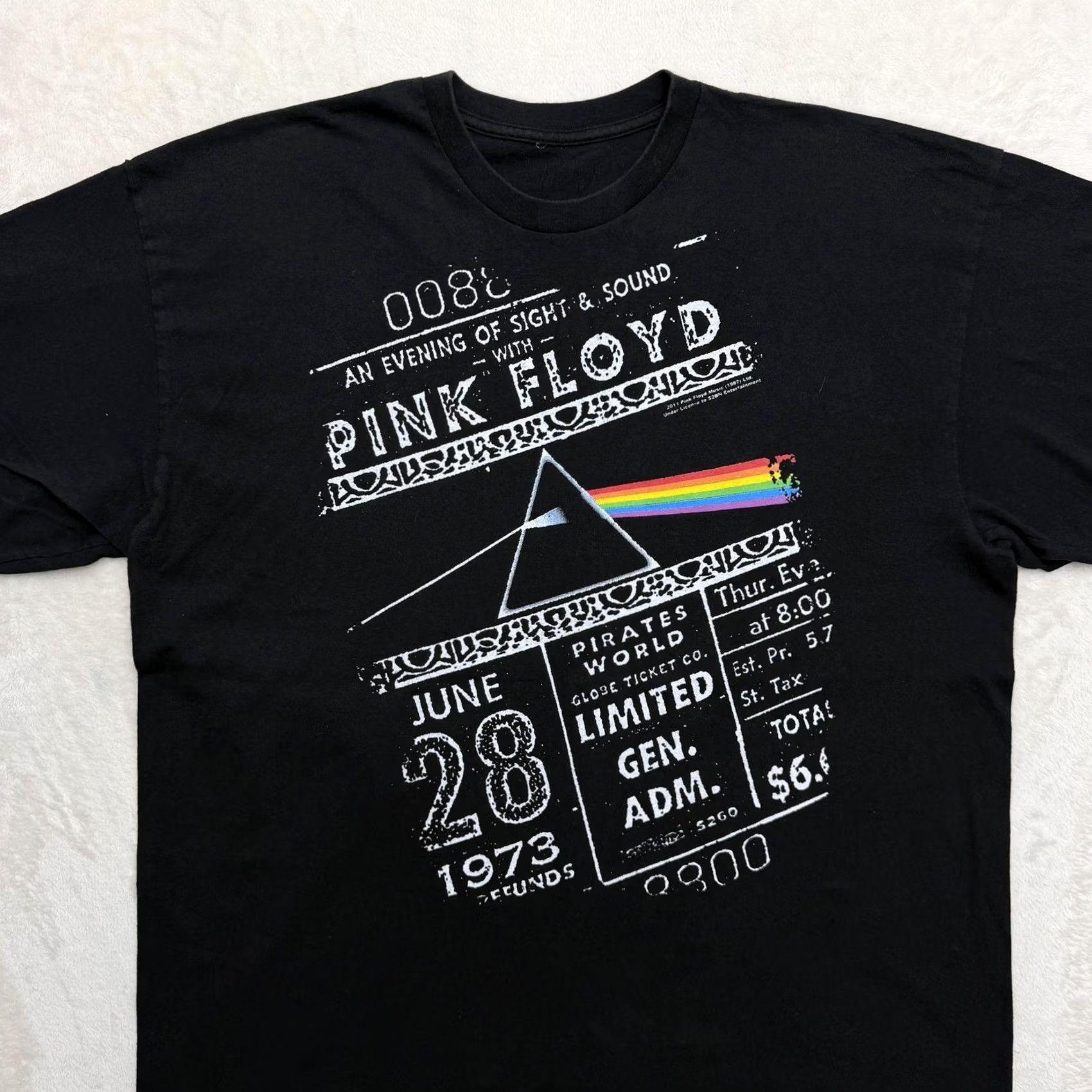 Vintage Pink Floyd Shirt Mens 2XL Black Dark Side Ticket Concert Graphic Tee Rock Size US XXL / EU 58 / 5 - 3 Thumbnail